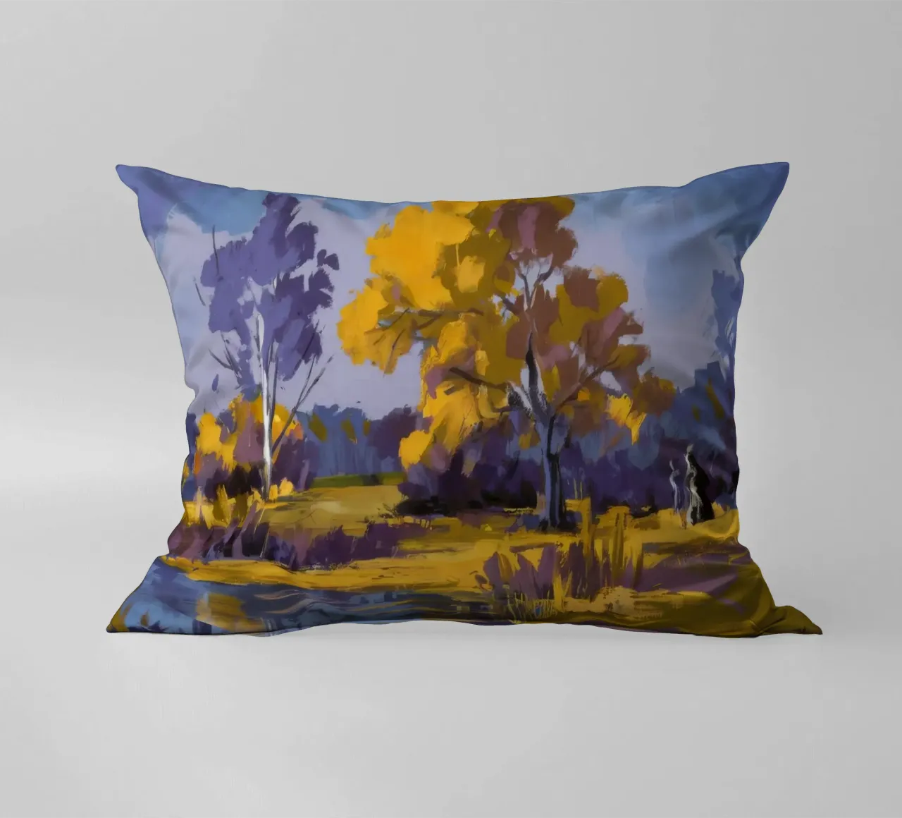 Ansa del fiume d'oro cuscino da Radiance Landscape