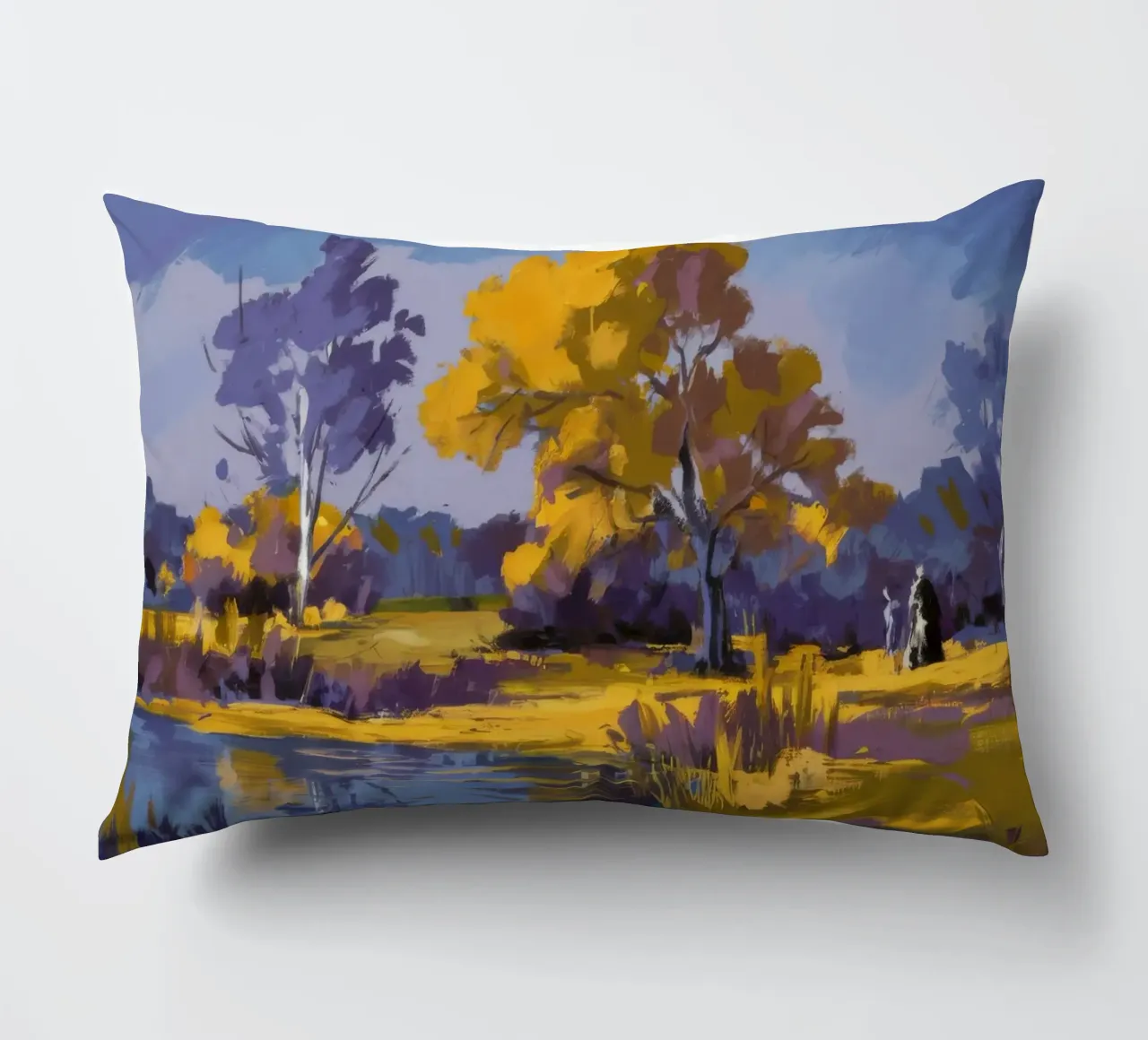 Ansa del fiume d'oro cuscino da Radiance Landscape