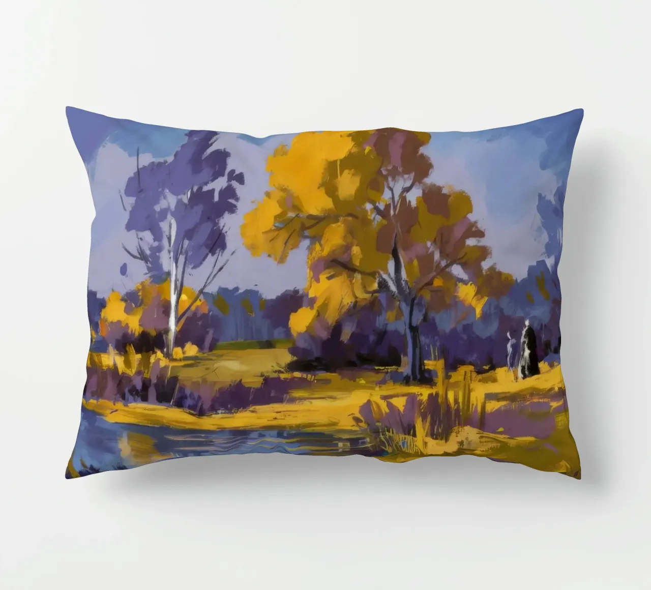 Ansa del fiume d'oro cuscino da Radiance Landscape