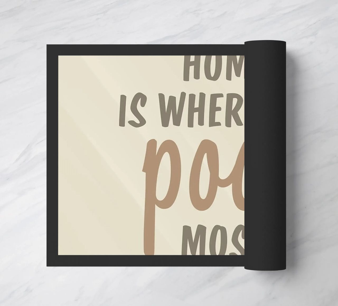 Home Bathroom Funny Sign doormat by RoomAndRule