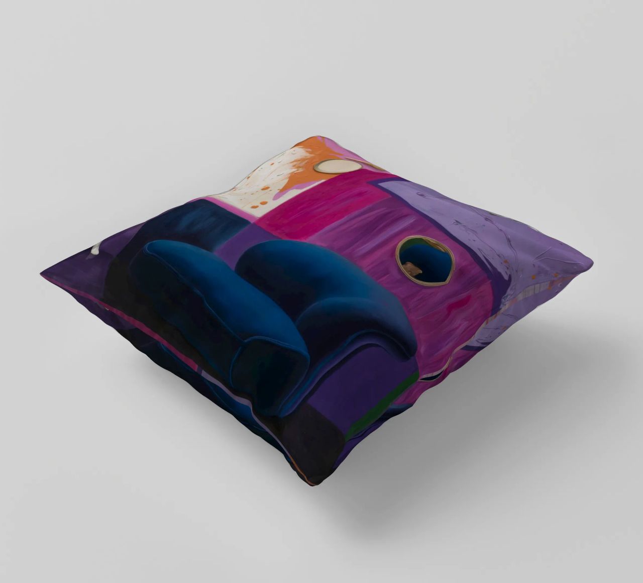 Velvet Dream Seeker decorative cushion by Opal Strokes