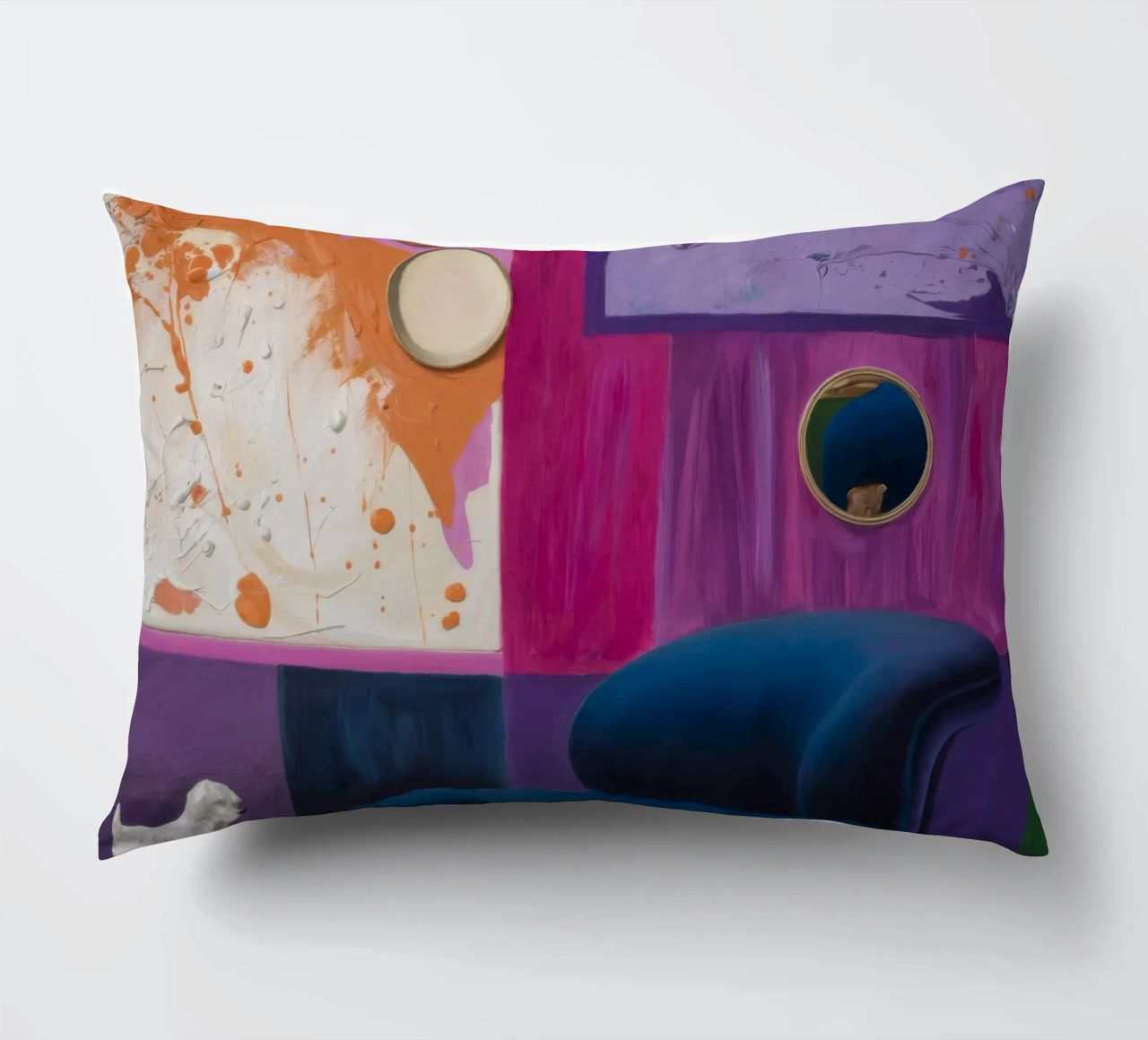 Velvet Dream Seeker decorative cushion by Opal Strokes