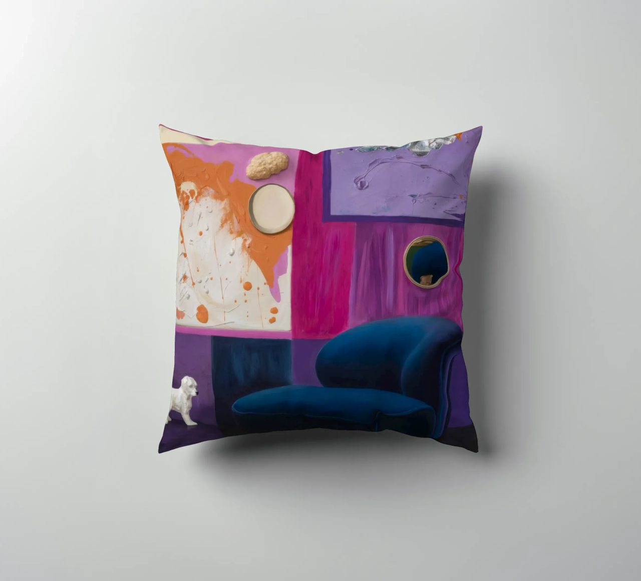 Velvet Dream Seeker decorative cushion by Opal Strokes
