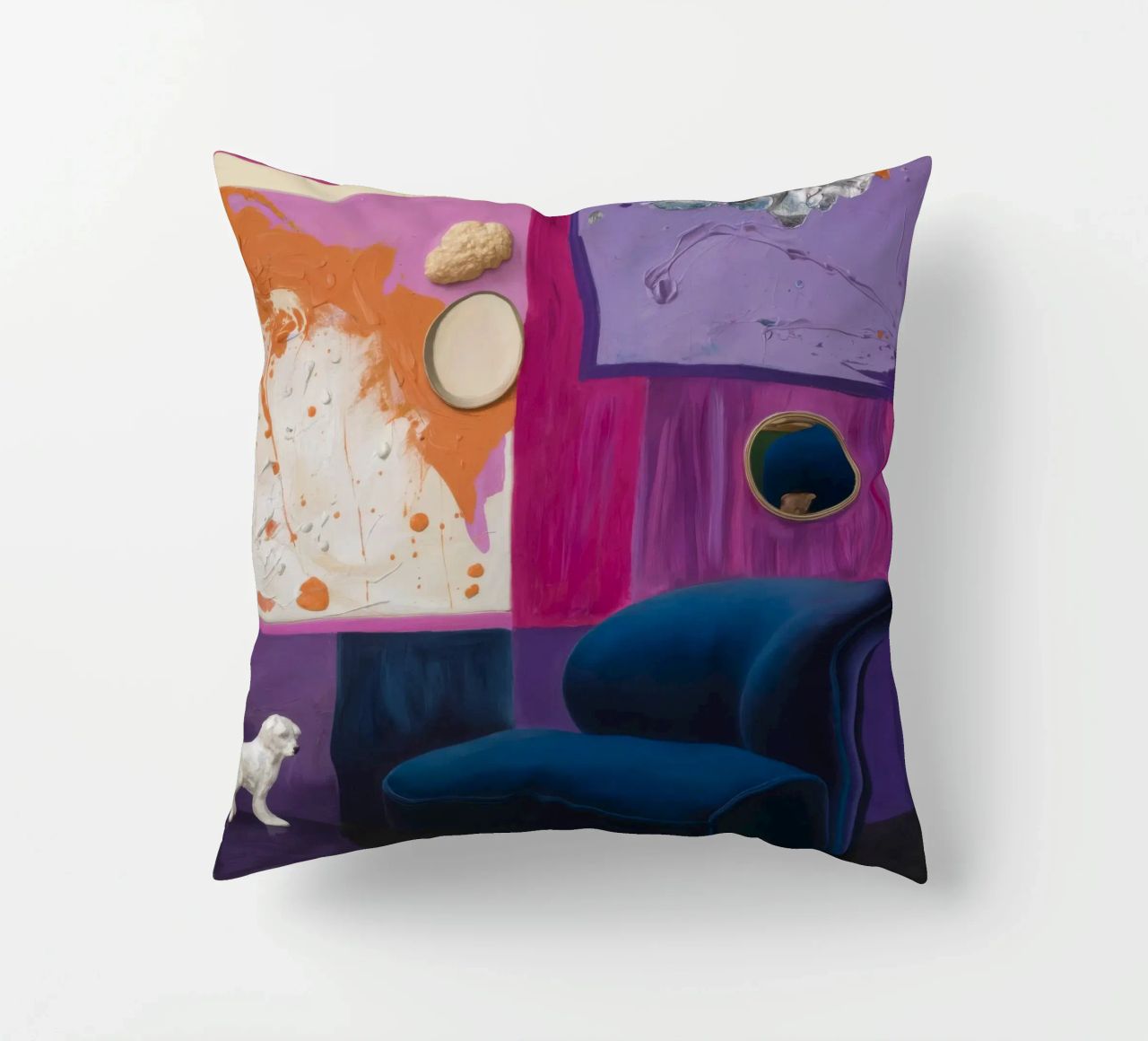 Velvet Dream Seeker decorative cushion by Opal Strokes