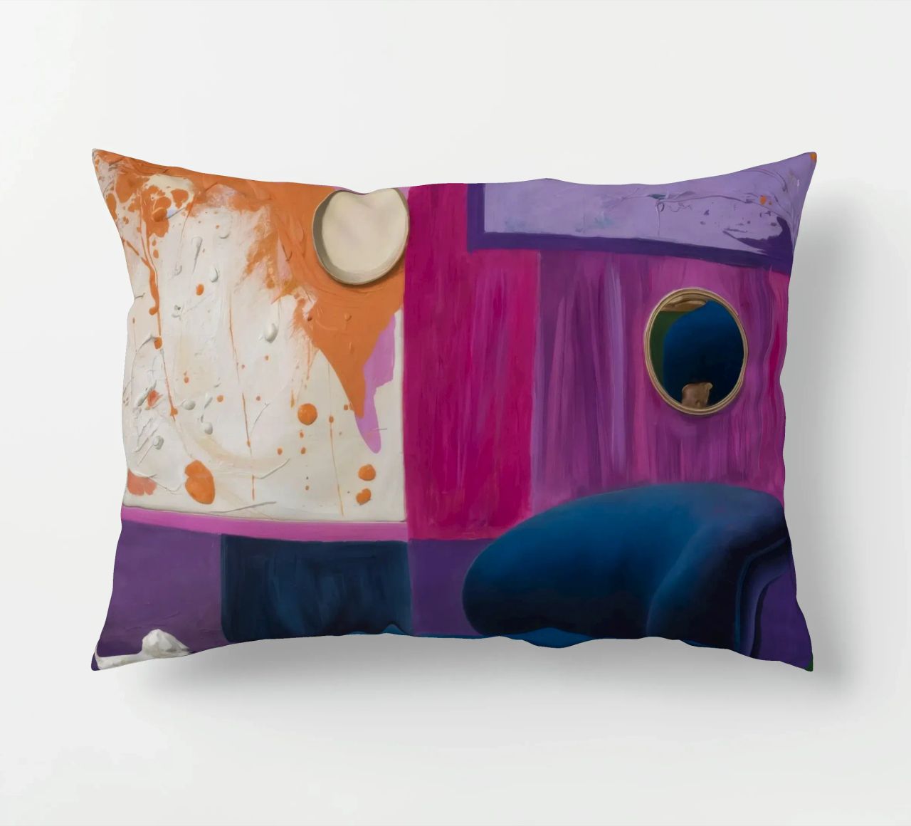 Velvet Dream Seeker decorative cushion by Opal Strokes