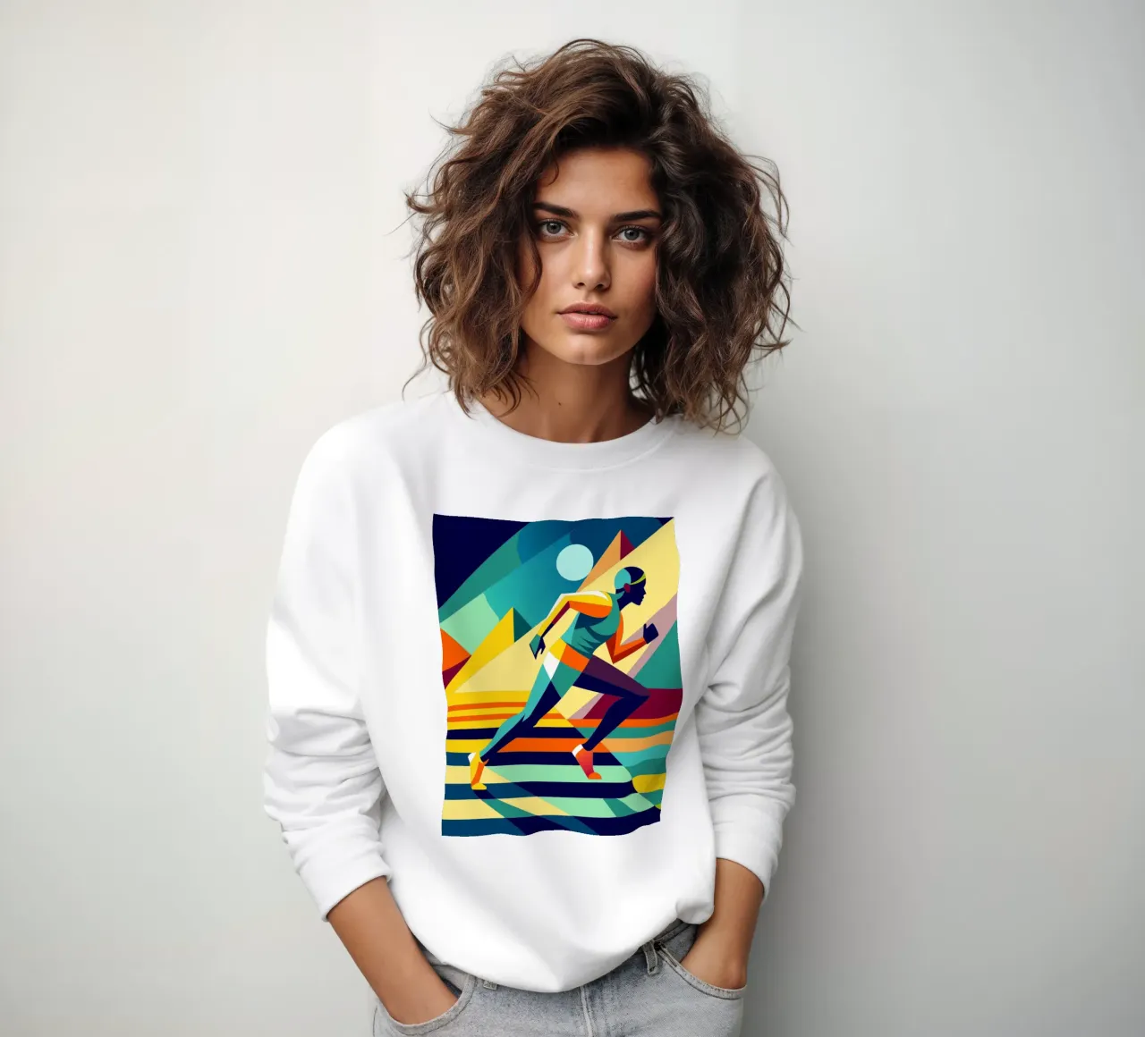 atletismo deporte vector imaginación sudadera de Faiza