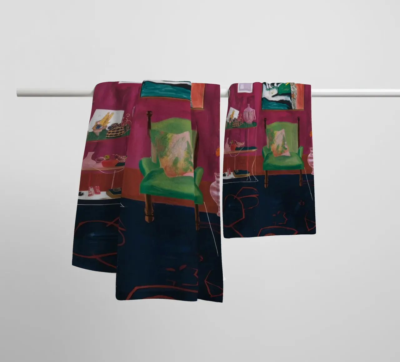 Maximalist Art Trove towel by Opal Strokes
