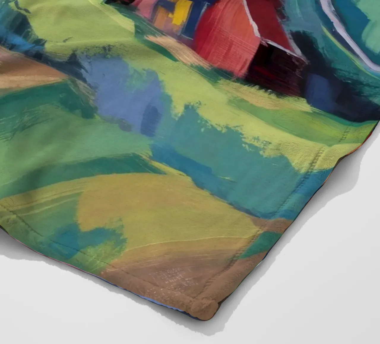 Colline del Fienile Cremisi coperta in pile da Radiance Landscape