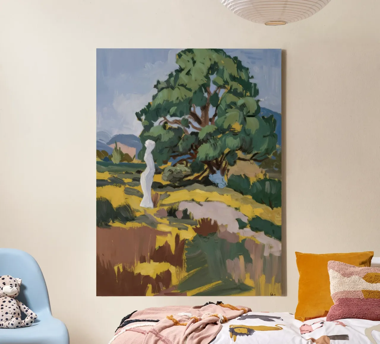 La maestà d'oro della quercia tela con Cornice a cassetta da Radiance Landscape