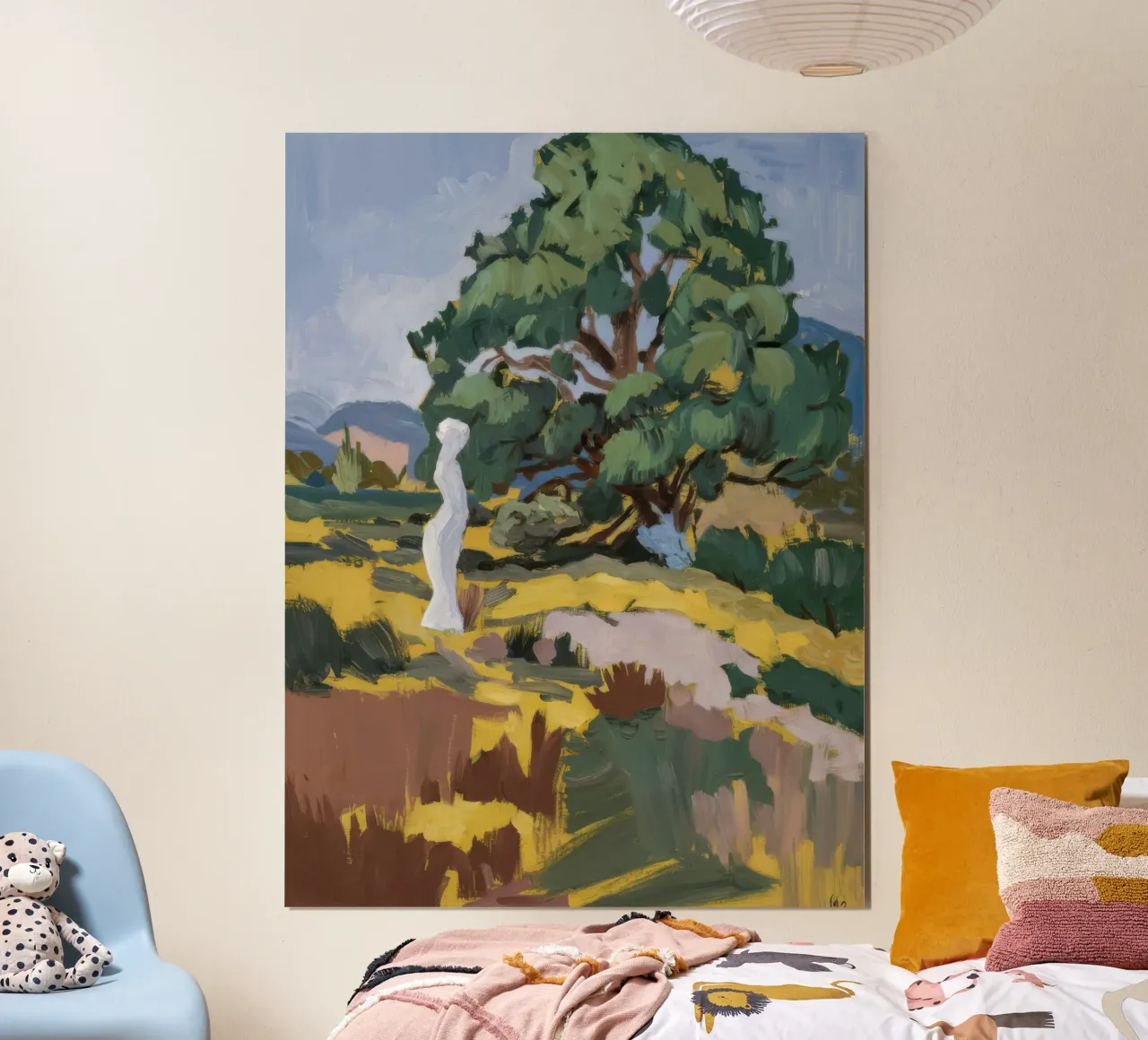 La maestà d'oro della quercia poster con telaio in legno da Radiance Landscape