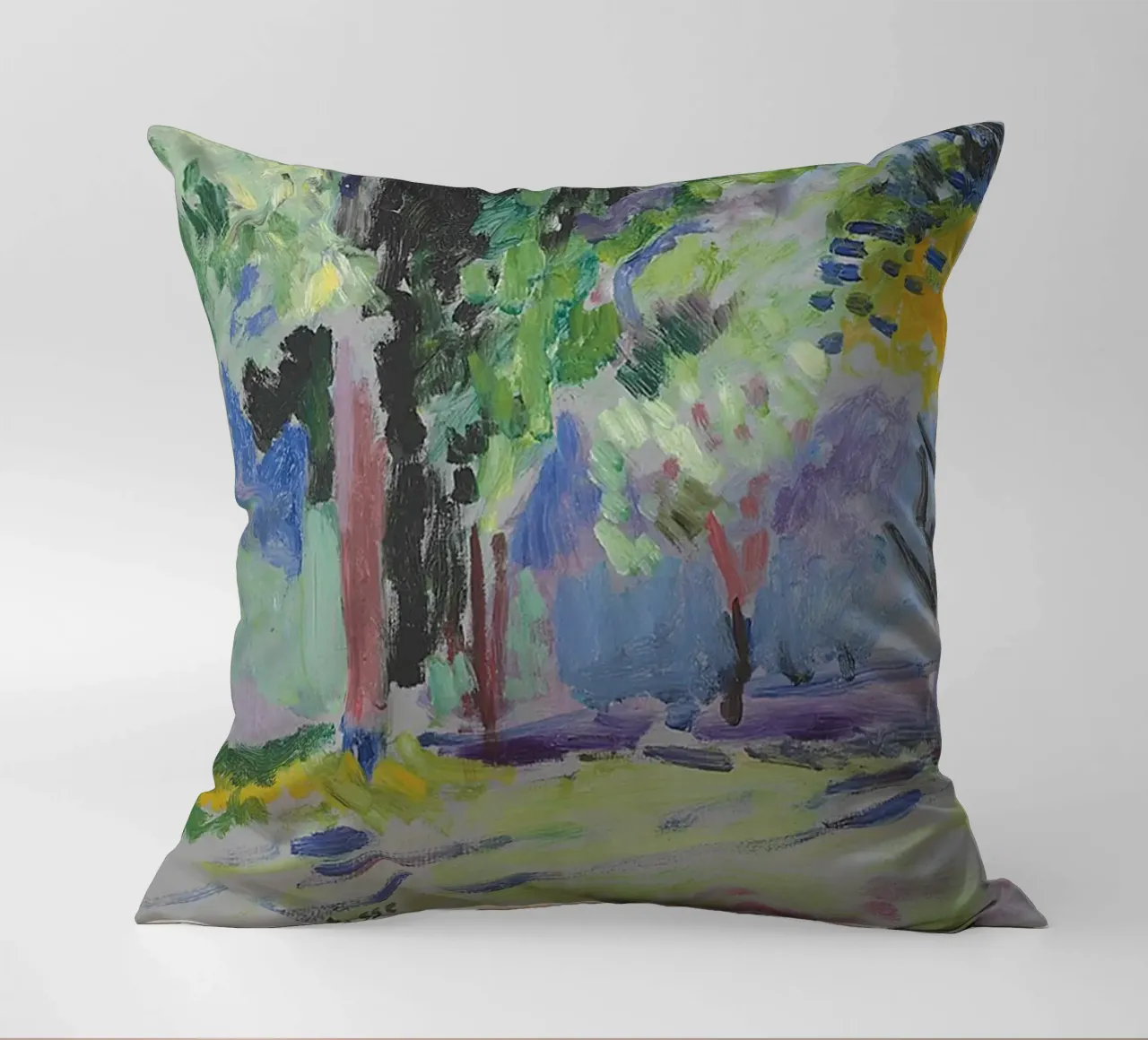 paesaggio a collioure cuscino da Stev Shop