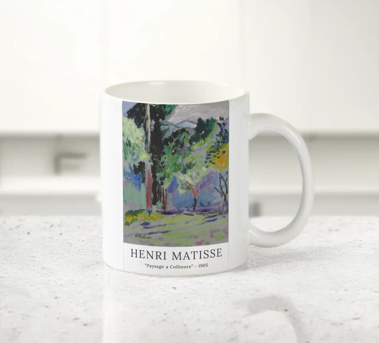 paesaggio a collioure tazza in ceramica da Stev Shop