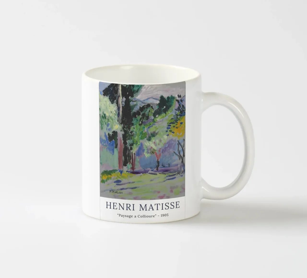 paesaggio a collioure tazza in ceramica da Stev Shop