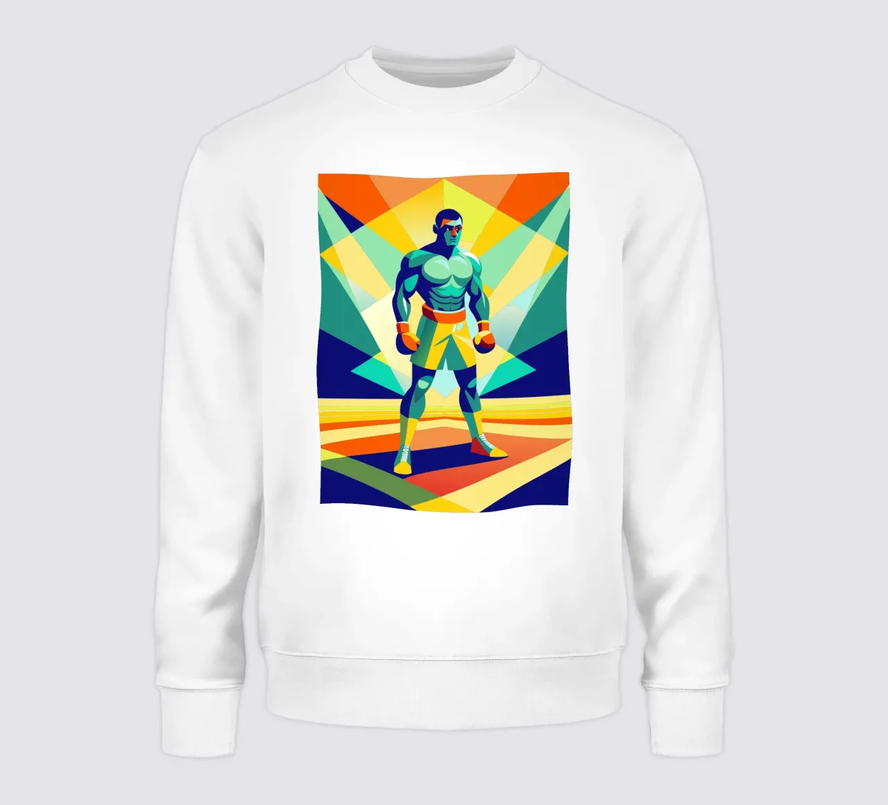 boxing sport vector imagination sweatshirt by Faiza