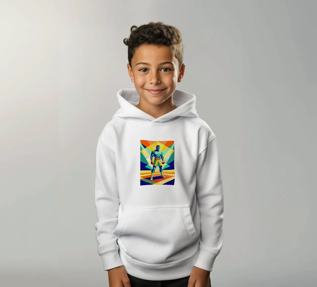 boxing sport vector imagination kids hoodie by Faiza