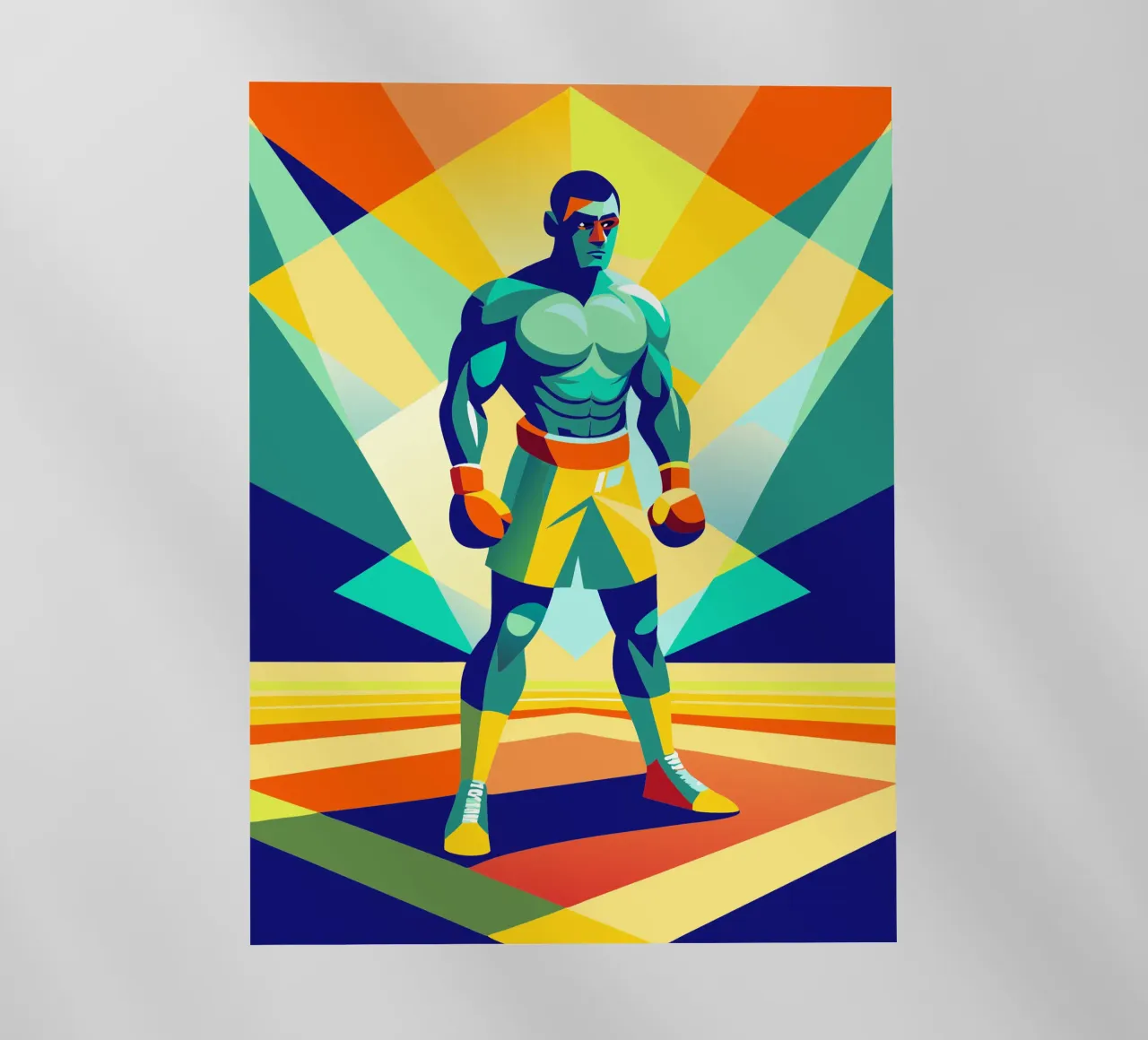 boxeo deporte vector imaginación lámina retroiluminada de Faiza
