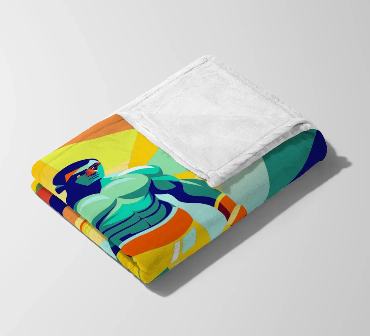 boxing sport vector imagination fleece blanket by Faiza