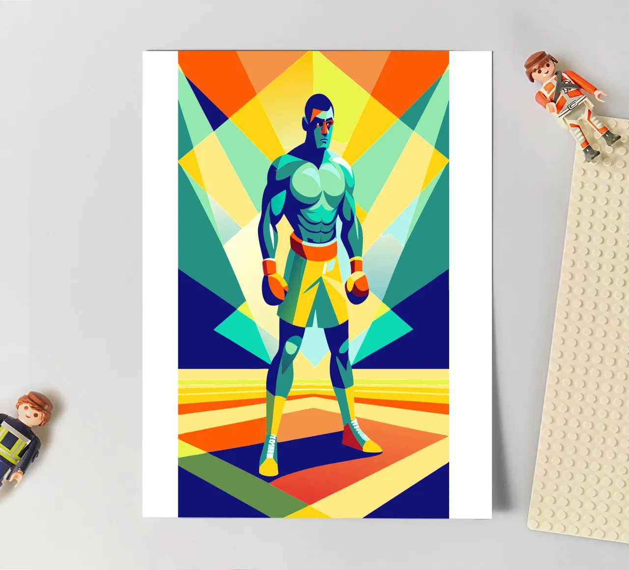 boxing sport vector imagination sticker sheet by Faiza