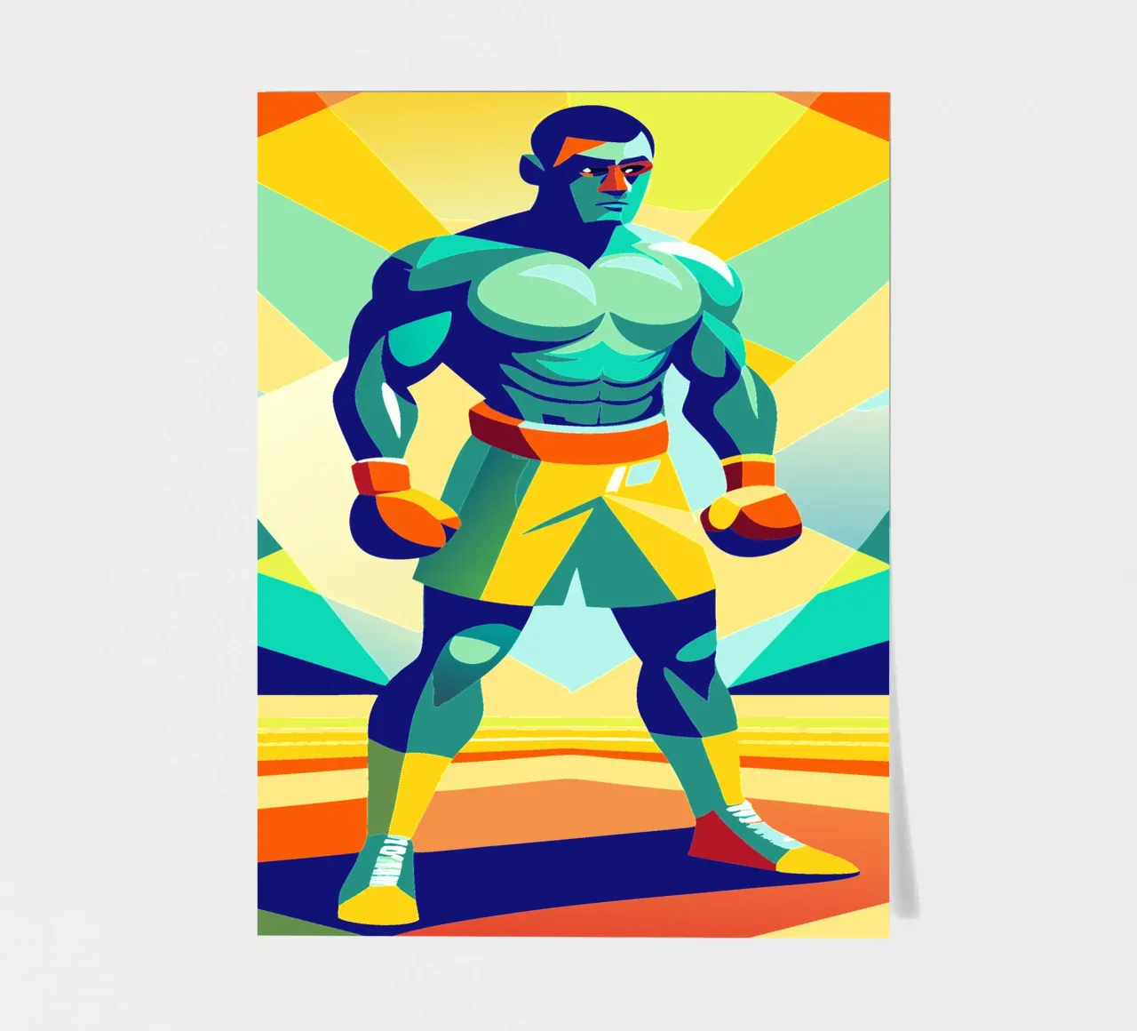 boxing sport vector imagination sticker sheet by Faiza