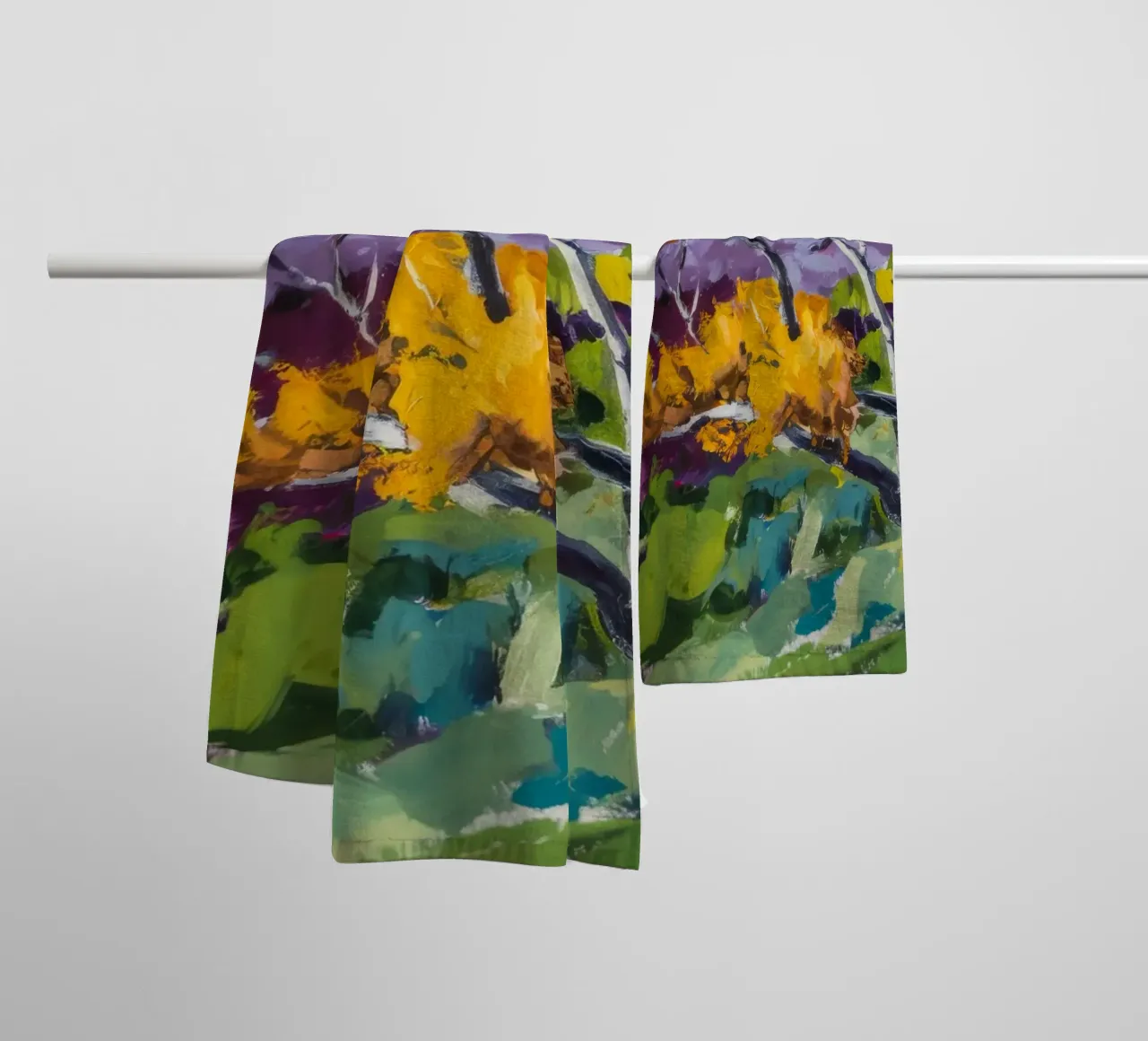 Golden Grove Hues towel by Radiance Landscape