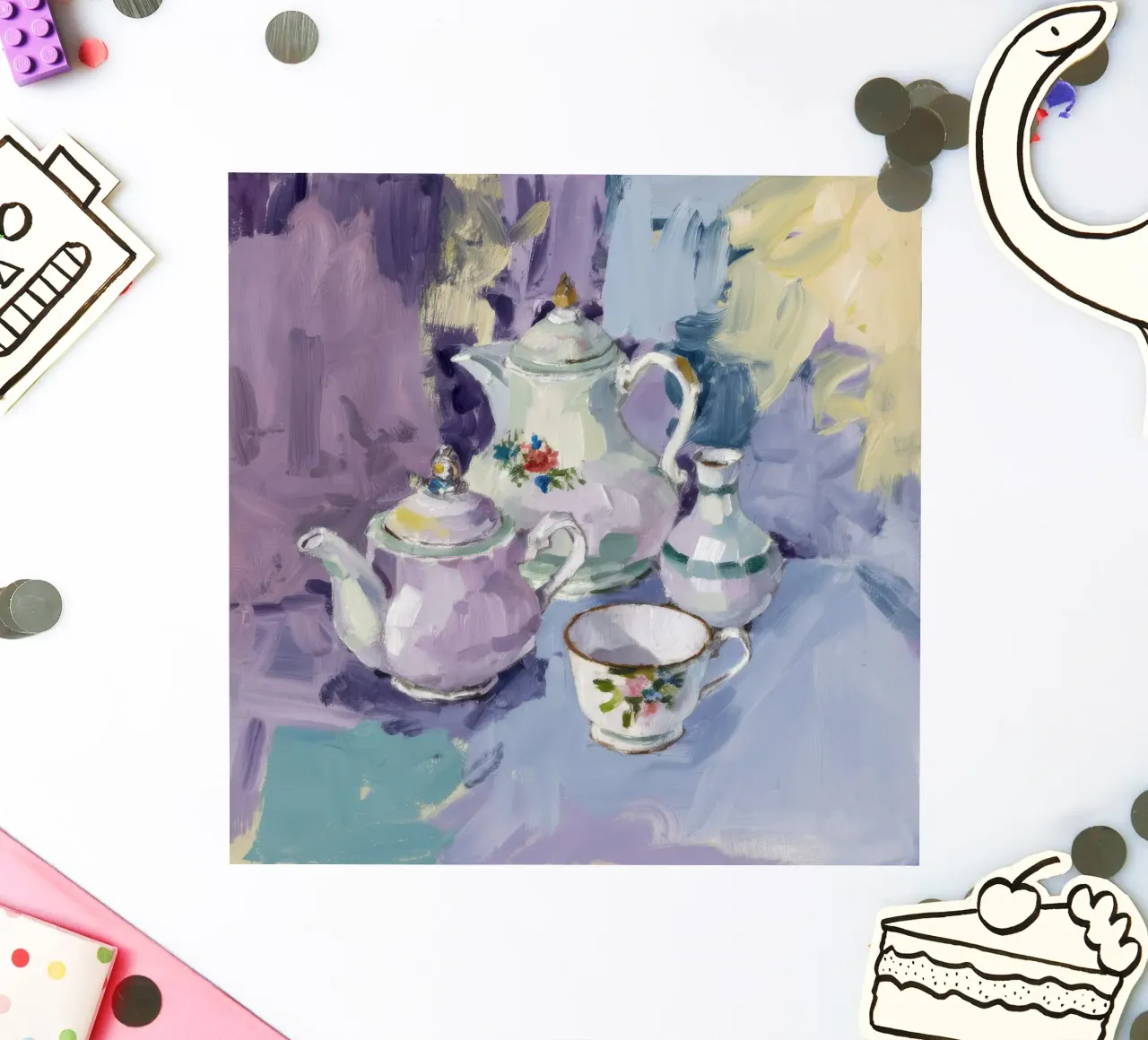 Porcelain Tea Set sticker by Radiance Landscape