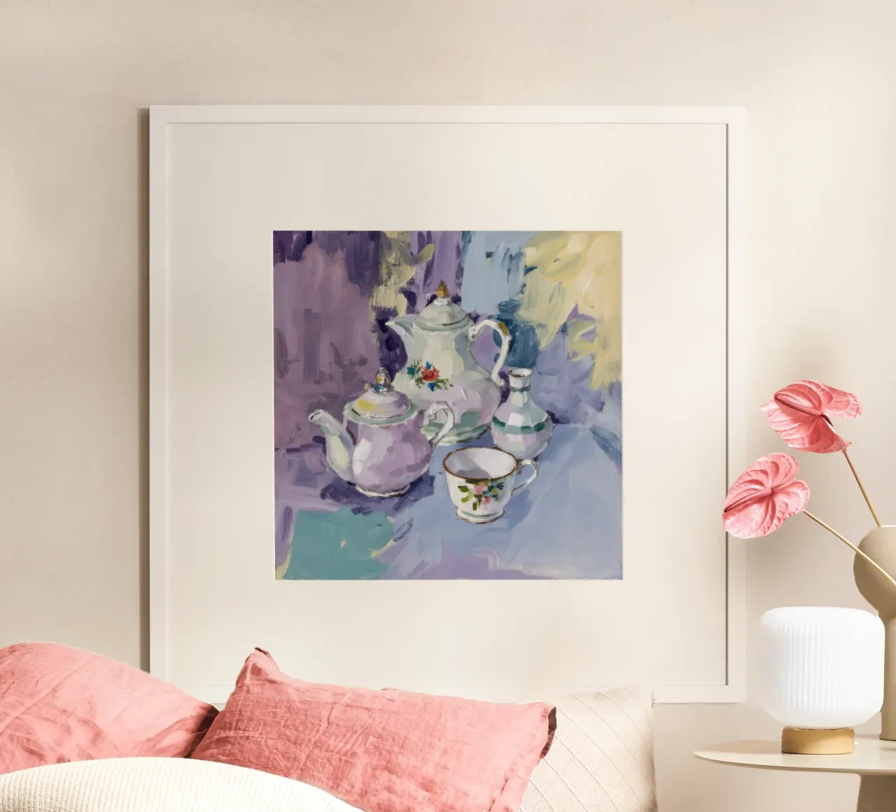 Porcelain Tea Set poster by Radiance Landscape