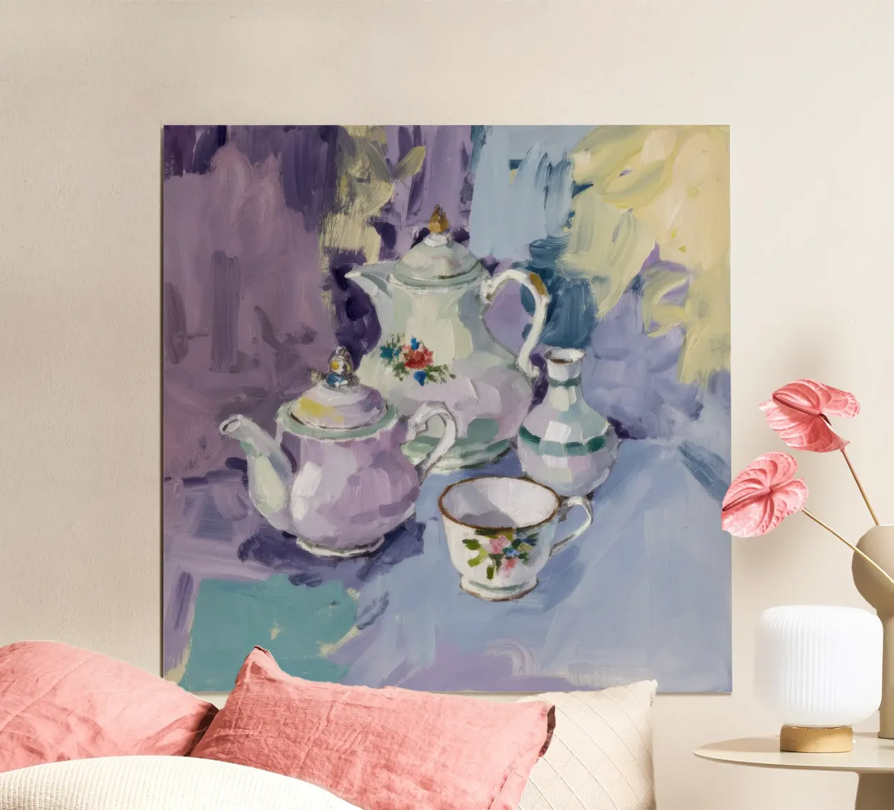 Porcelain Tea Set poster by Radiance Landscape