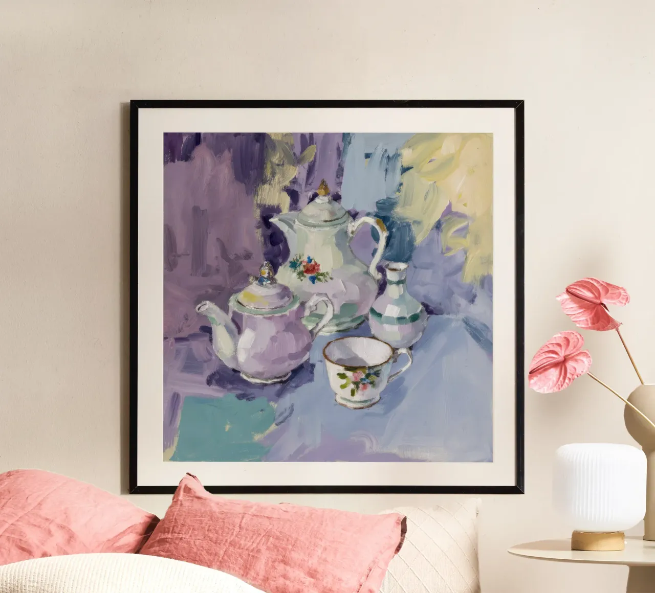 Porcelain Tea Set poster by Radiance Landscape