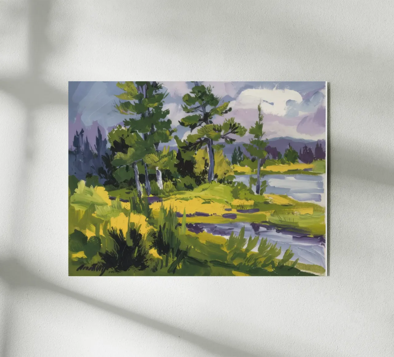 Ansa del fiume Pine plexiglass da Radiance Landscape
