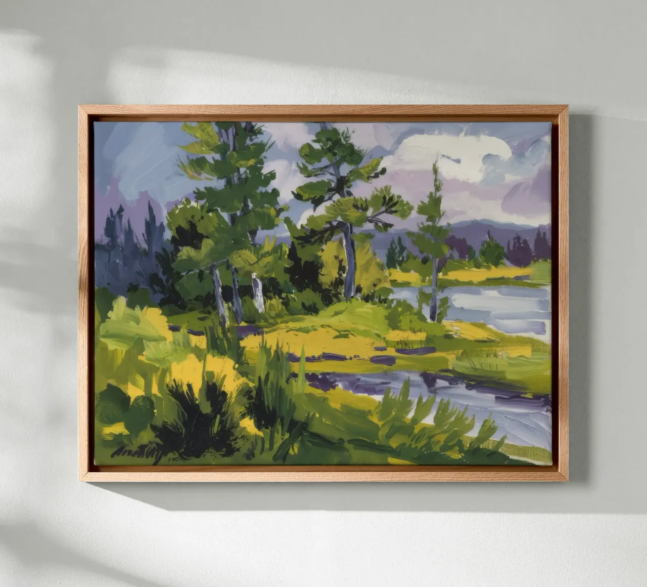 Ansa del fiume Pine tela da Radiance Landscape