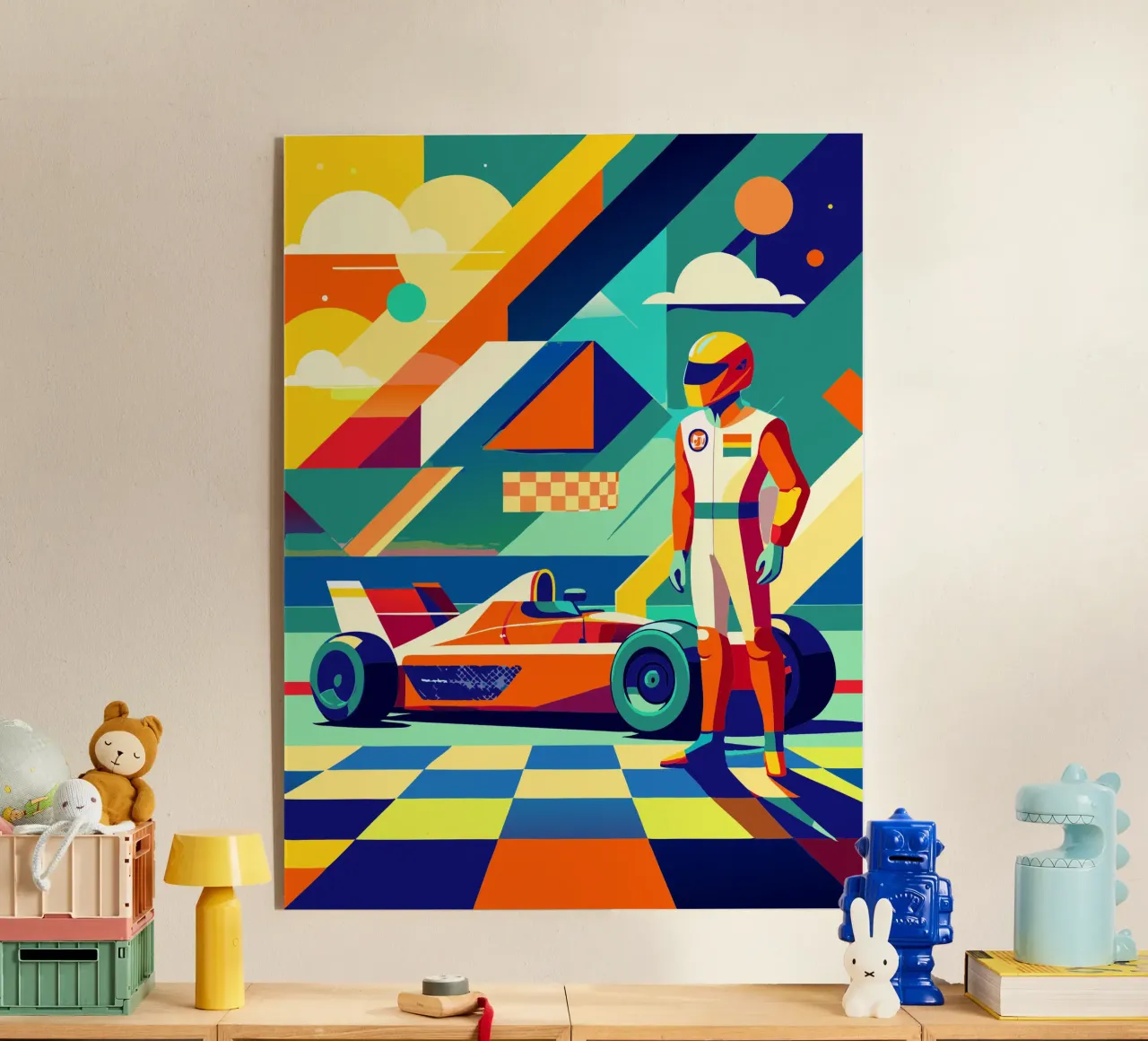 Imaginación vectorial de un coche deportivo de F1 metacrilato de Faiza