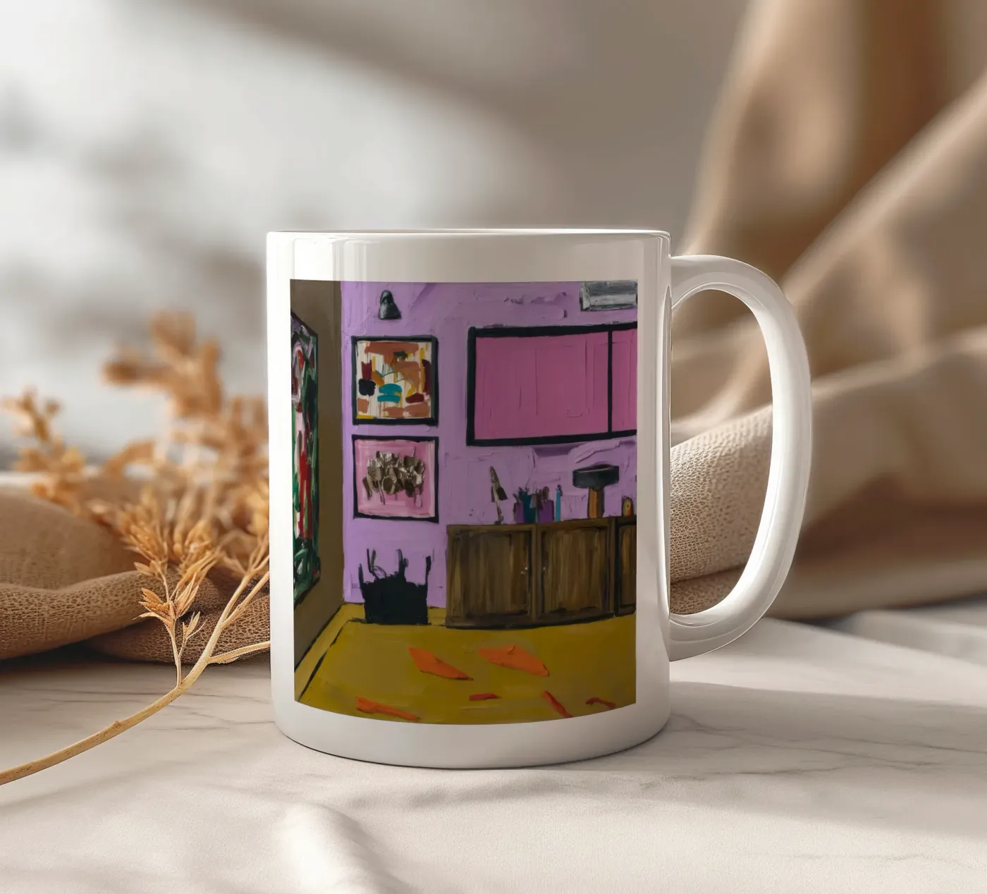 Roseate Cabinet Array ceramic mug by Opal Strokes