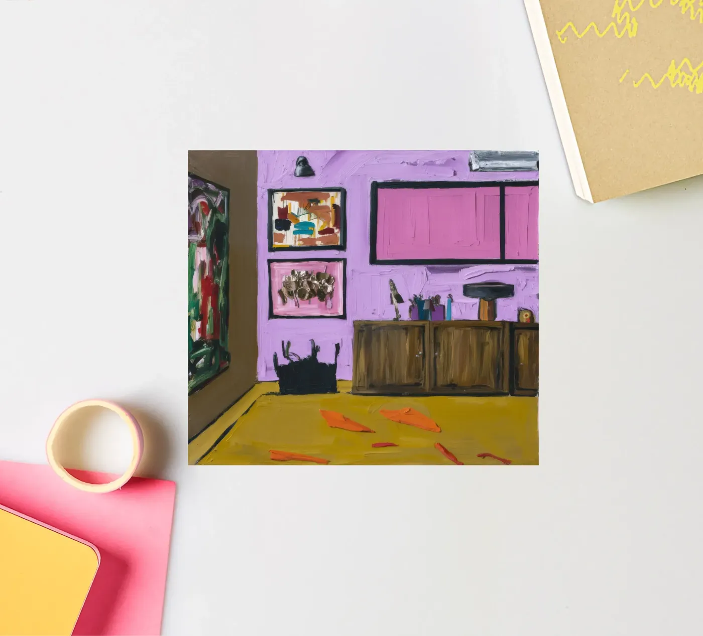 Roseate kast Array sticker van Opal Strokes