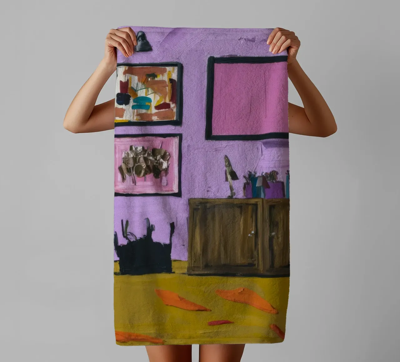 Roseate Cabinet Array towel by Opal Strokes