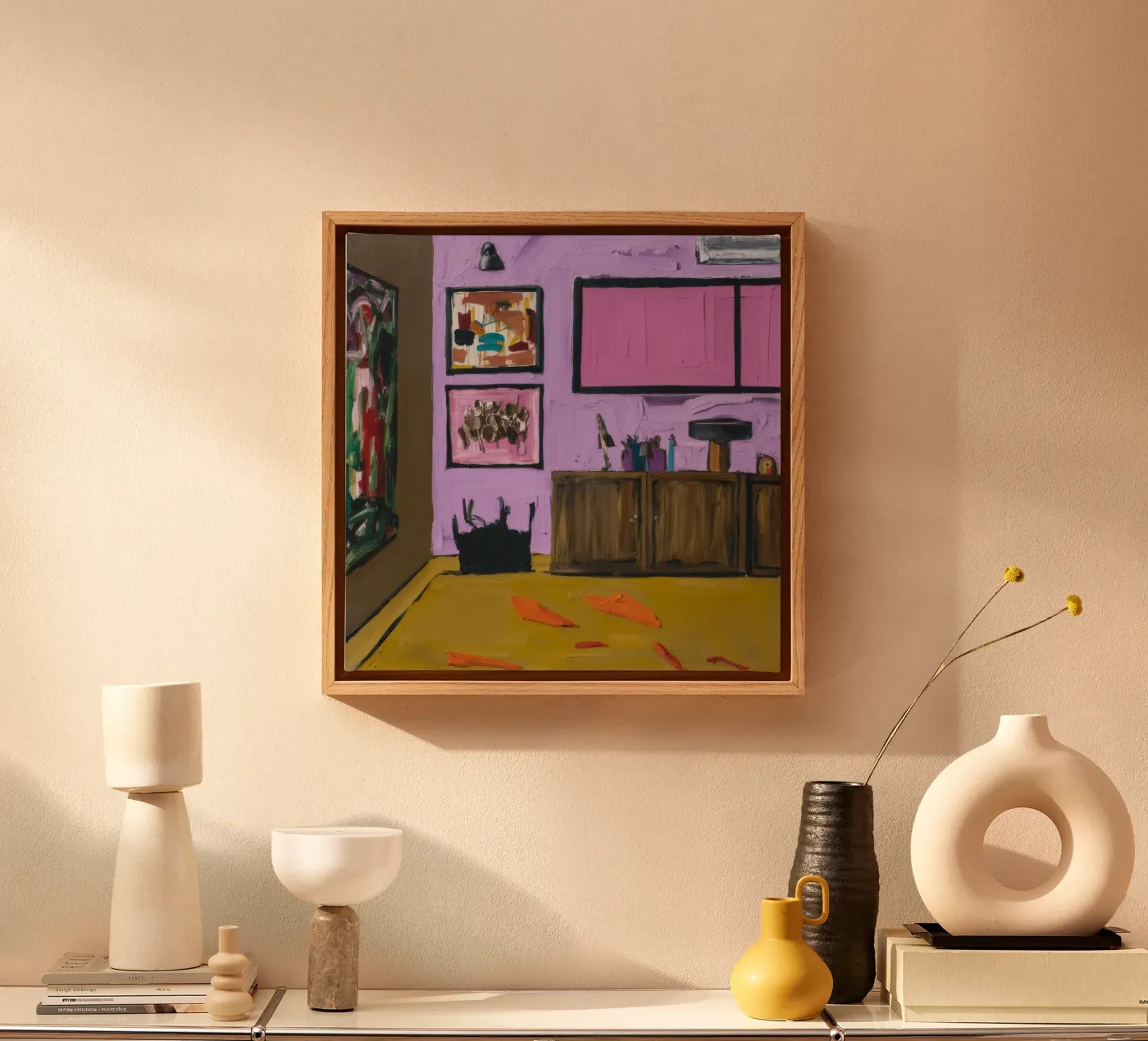 Array di gabinetto Roseate tela da Opal Strokes