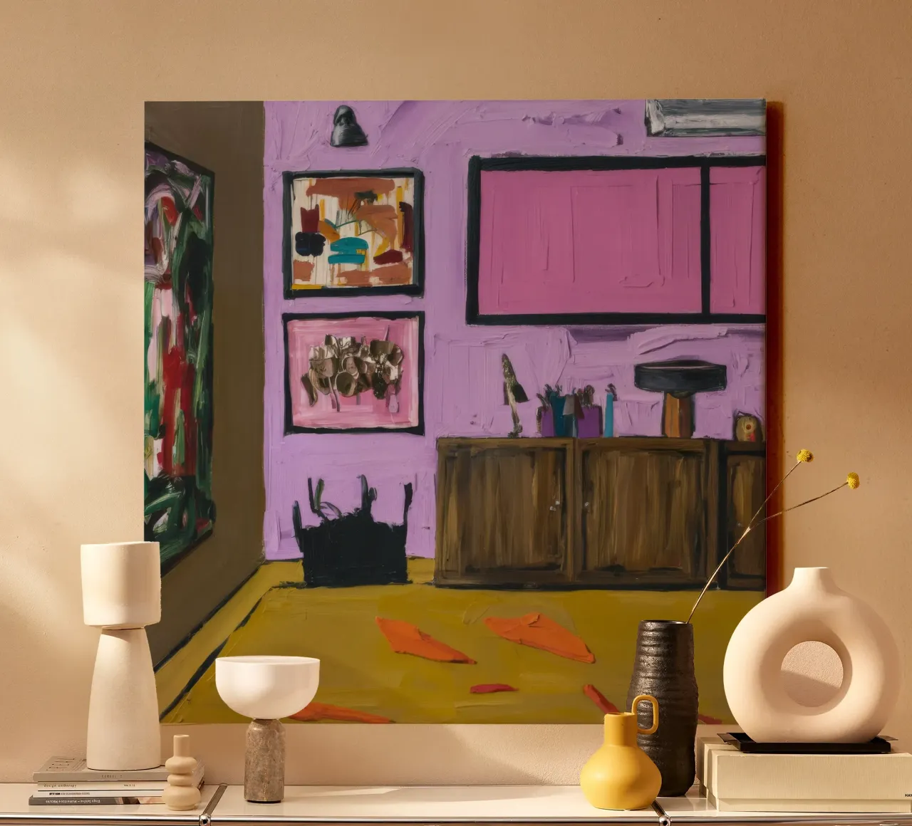 Roseate kast Array canvas van Opal Strokes