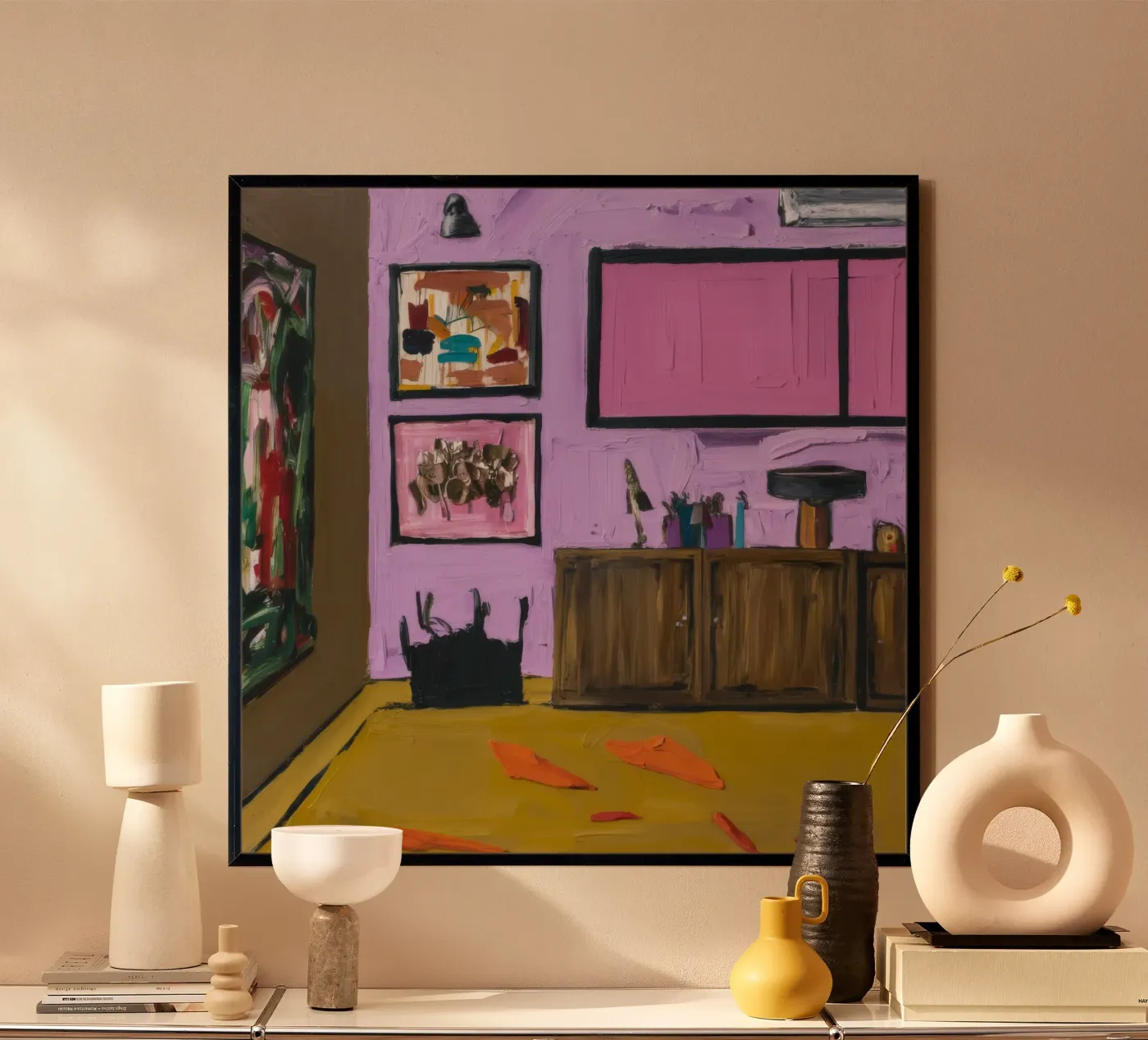 Roseate Cabinet Array poster by Opal Strokes