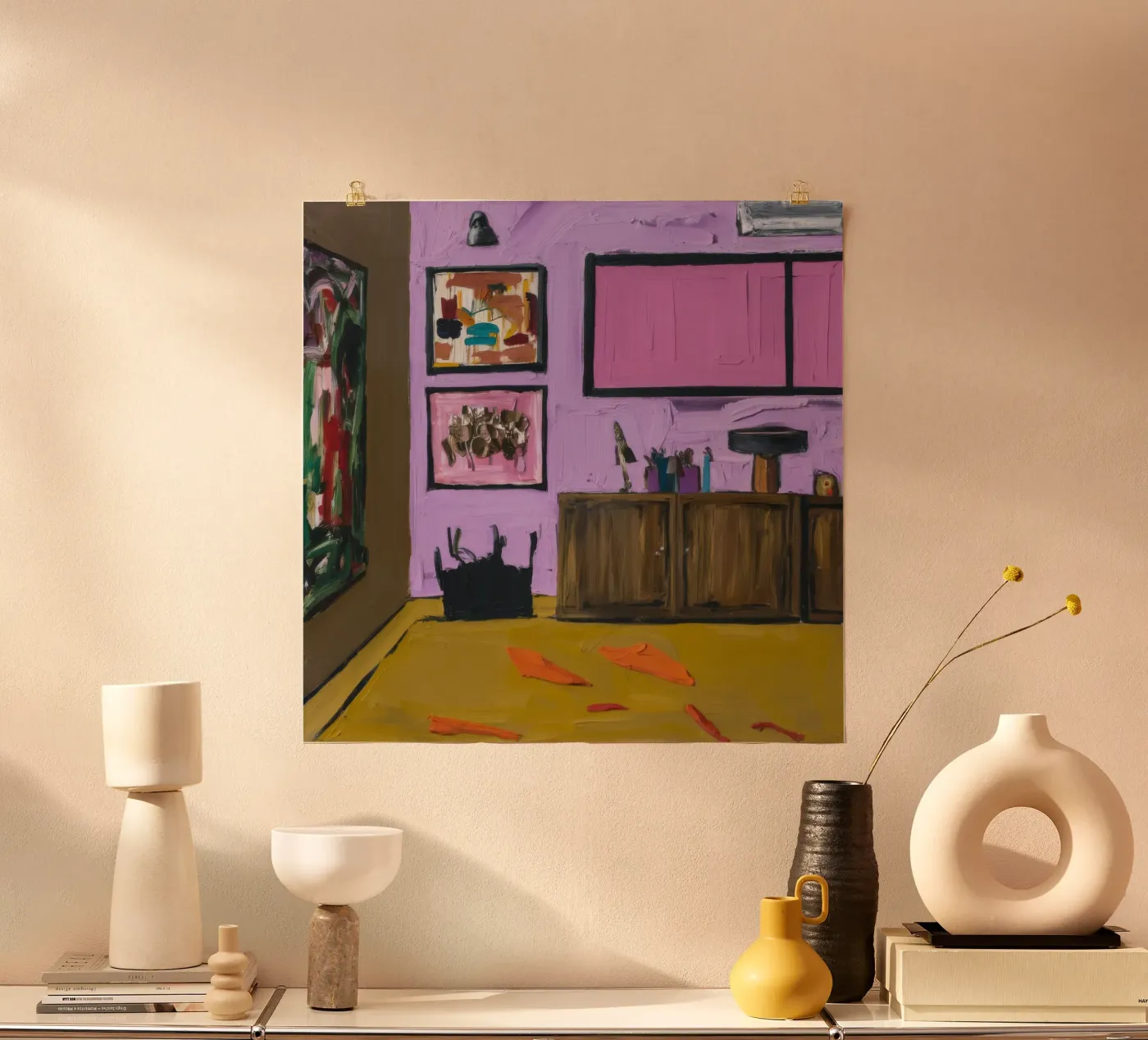 Roseate Cabinet Array poster by Opal Strokes