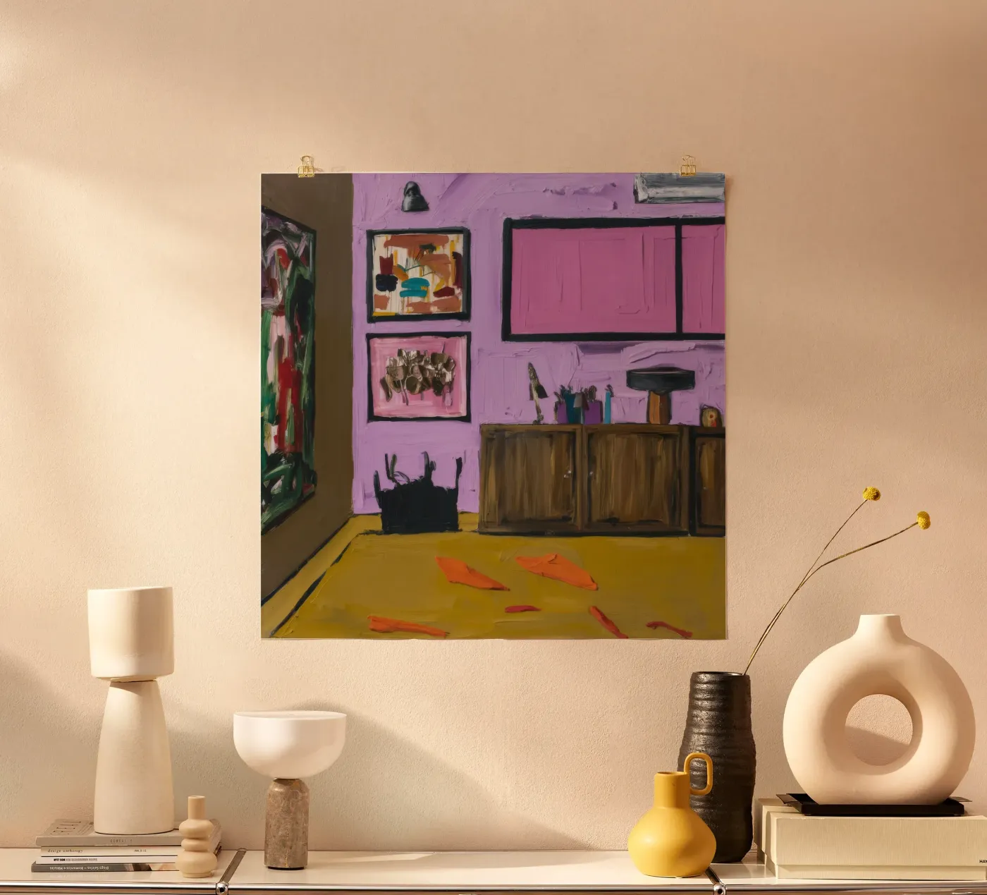 Tableau de l'armoire à glace poster de Opal Strokes