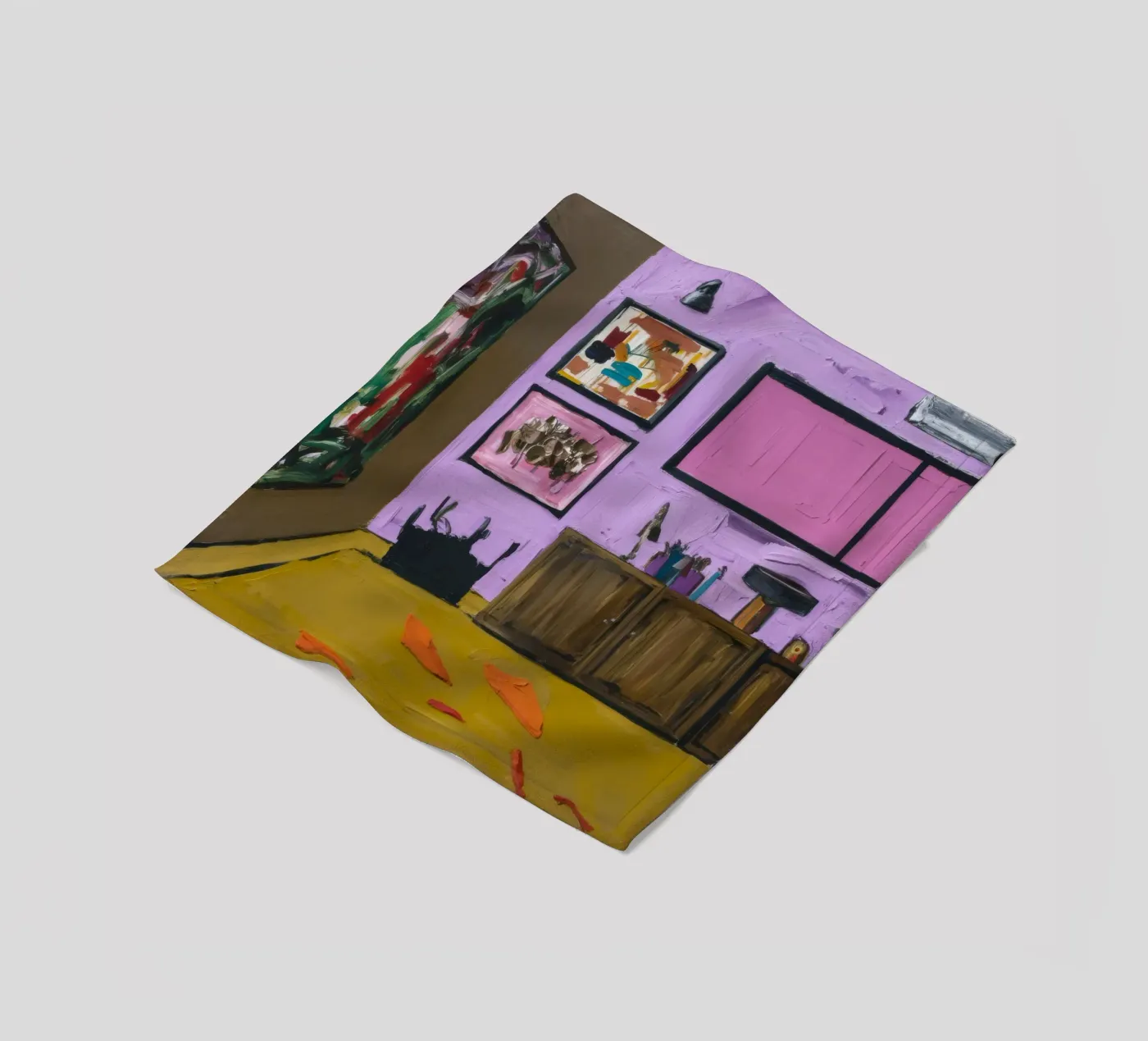 Roseate Cabinet Array fleece blanket by Opal Strokes