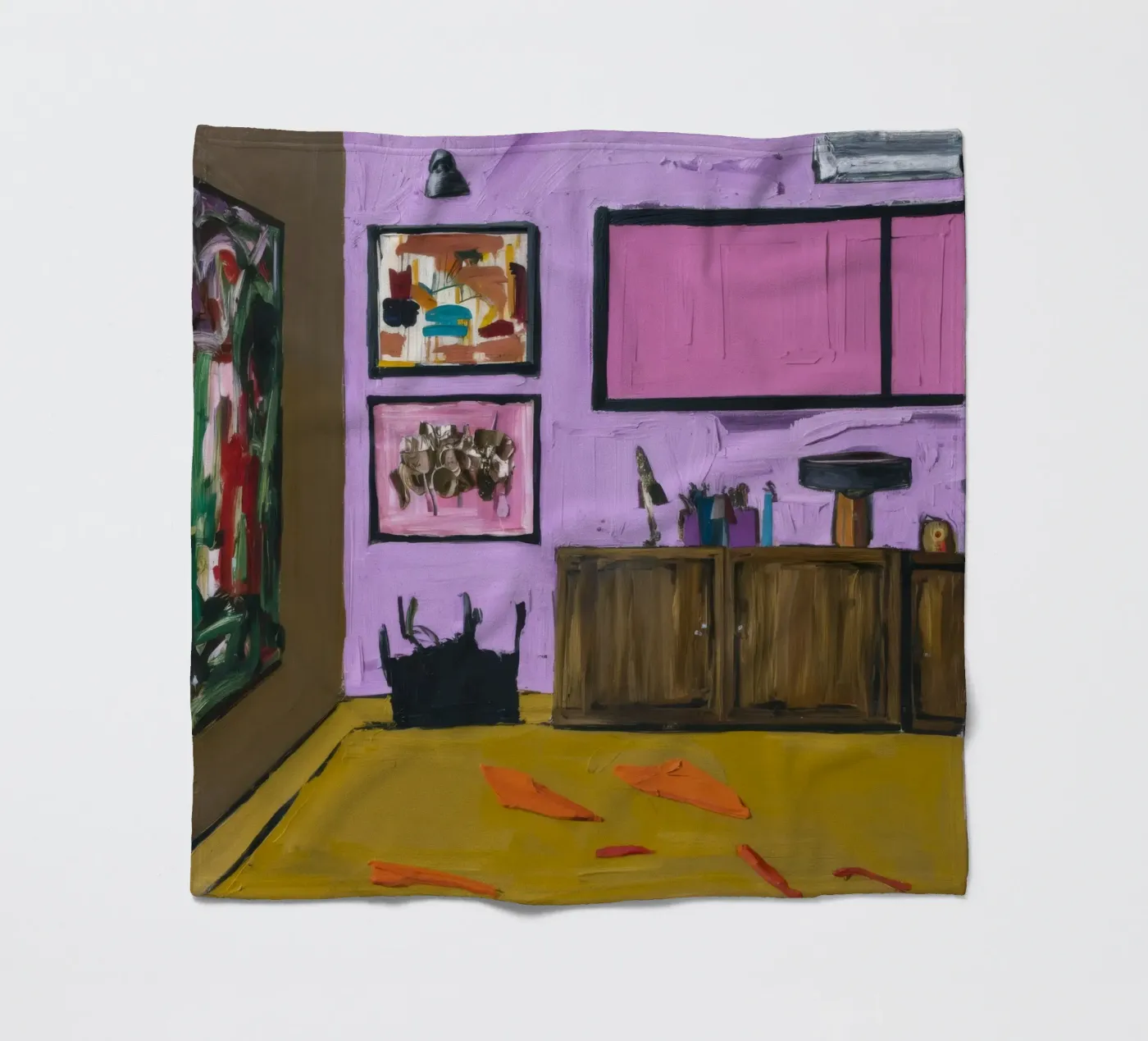 Roseate Cabinet Array fleece blanket by Opal Strokes