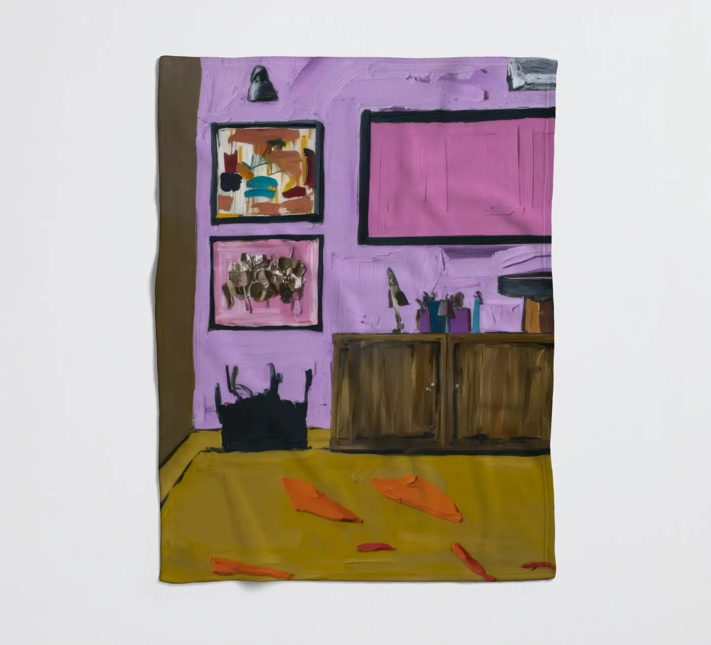 Roseate Cabinet Array fleece blanket by Opal Strokes