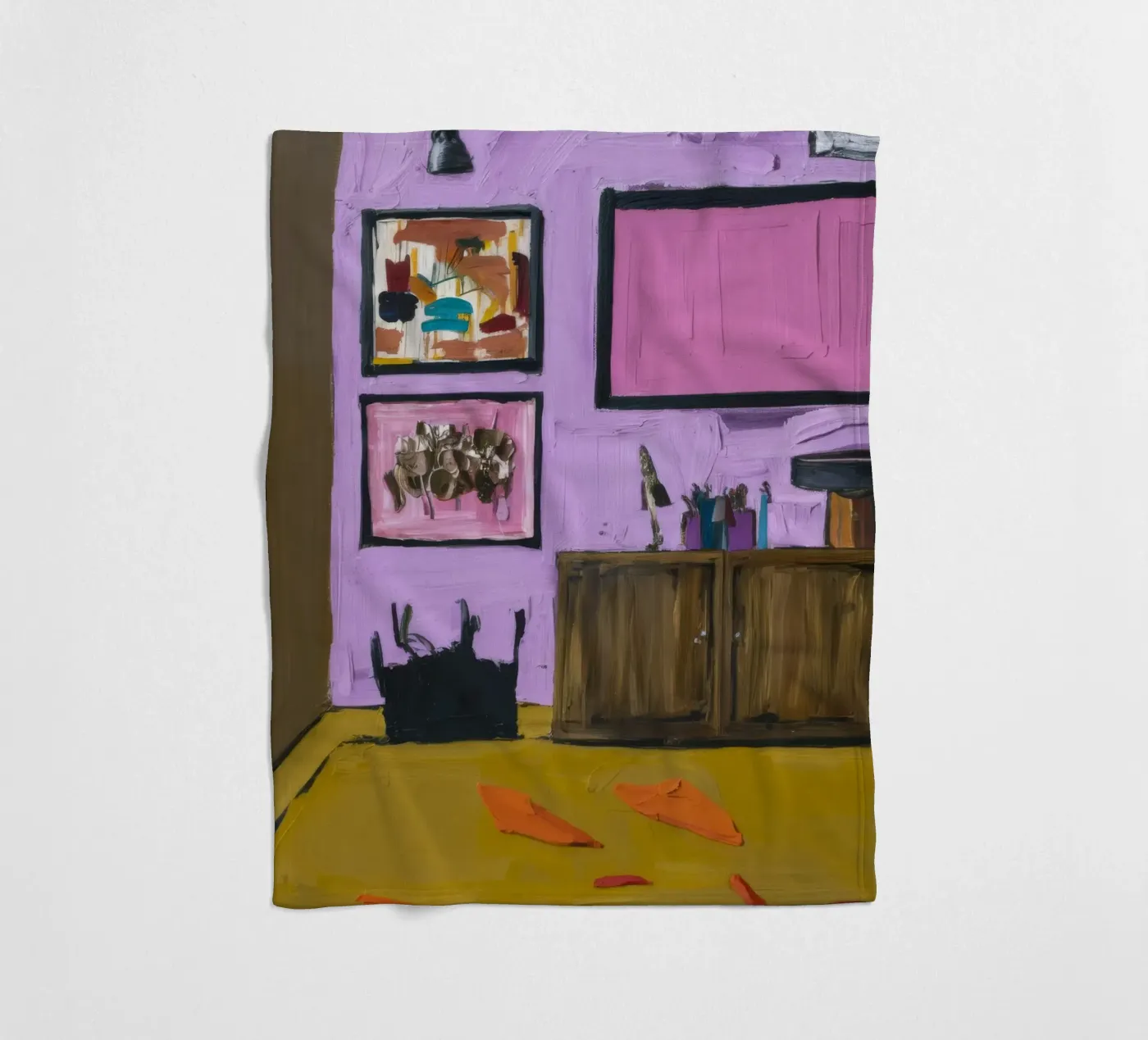 Roseate Cabinet Array fleece blanket by Opal Strokes