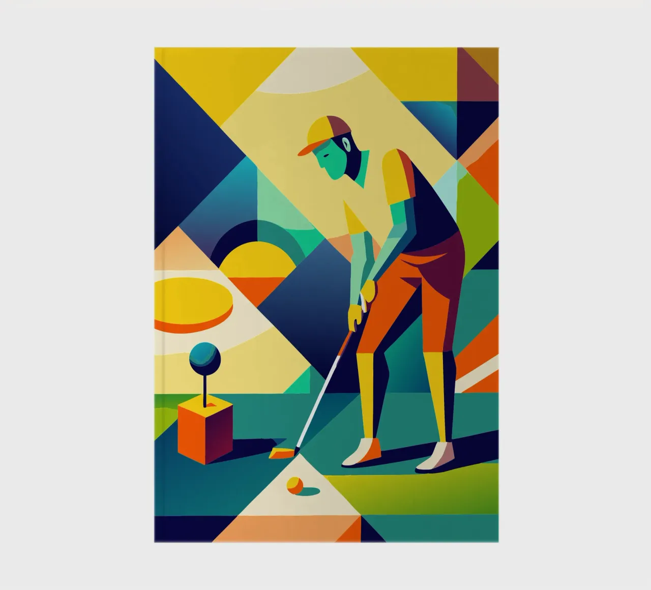 golf sport vector verbeelding notitieboek van Faiza