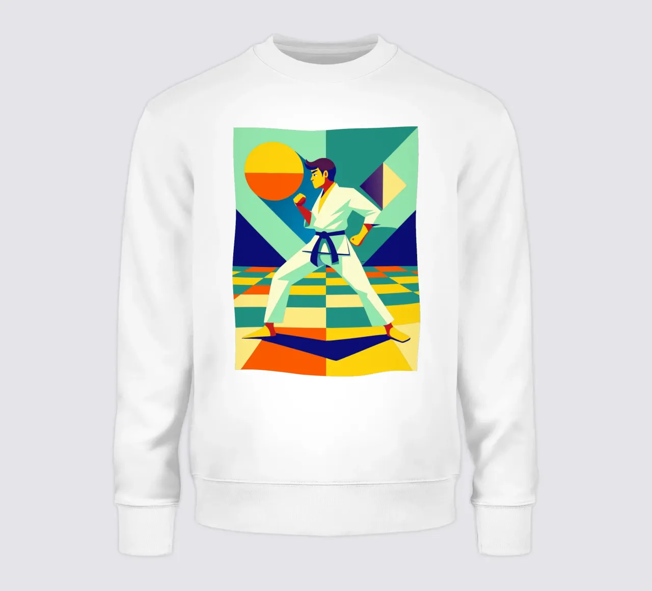 karate deporte vector imaginación sudadera de Faiza