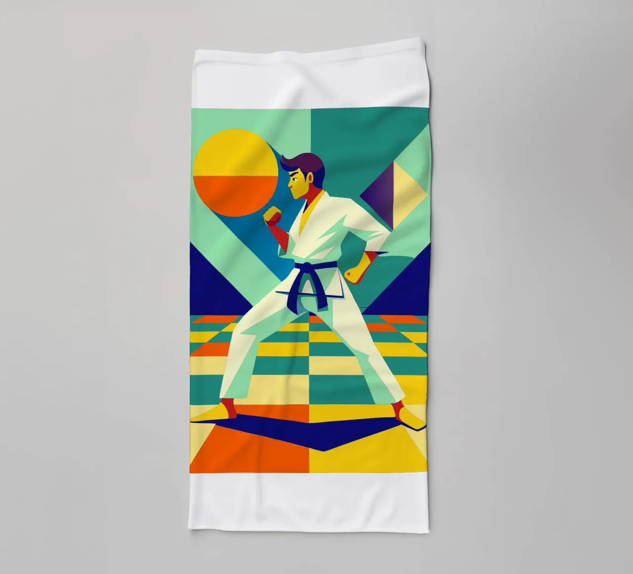 karate deporte vector imaginación toalla de baño de Faiza