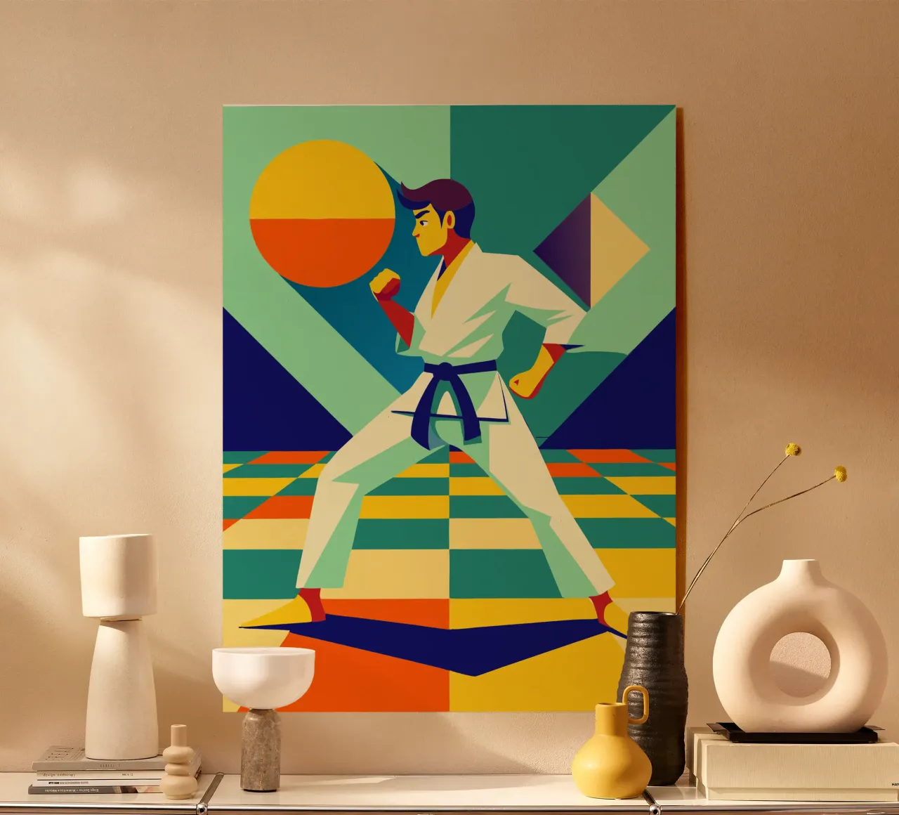 karate deporte vector imaginación metacrilato de Faiza