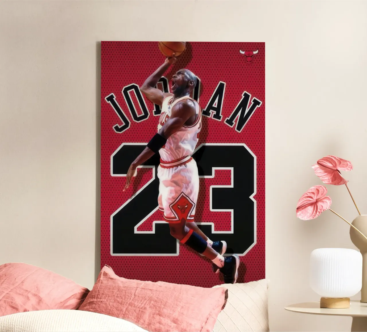 Michael Jordan - Maglia tela con Cornice a cassetta da nice sport