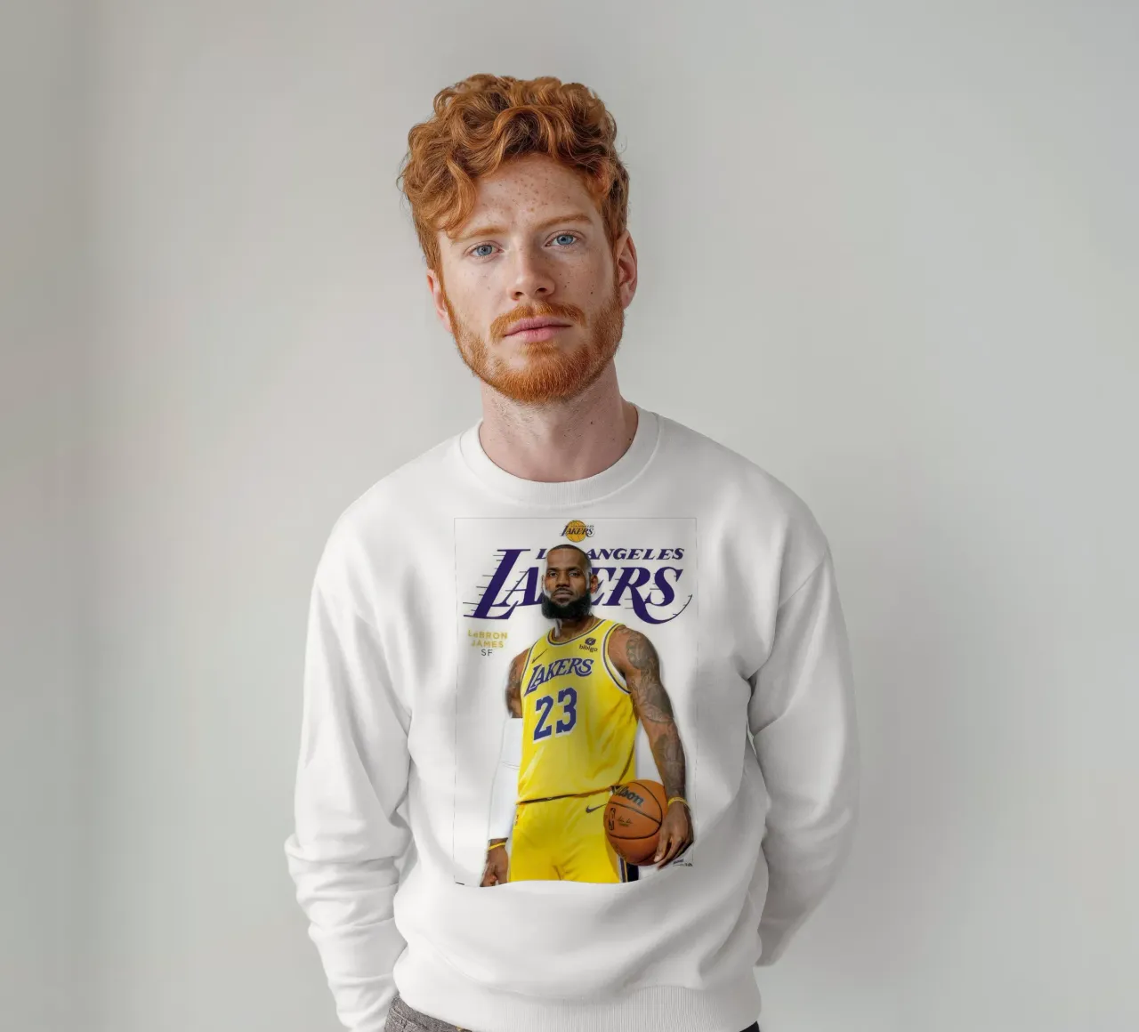 NBA Los Angeles Lakers - LeBron James Feature Series 23 sweatshirt by nice sport