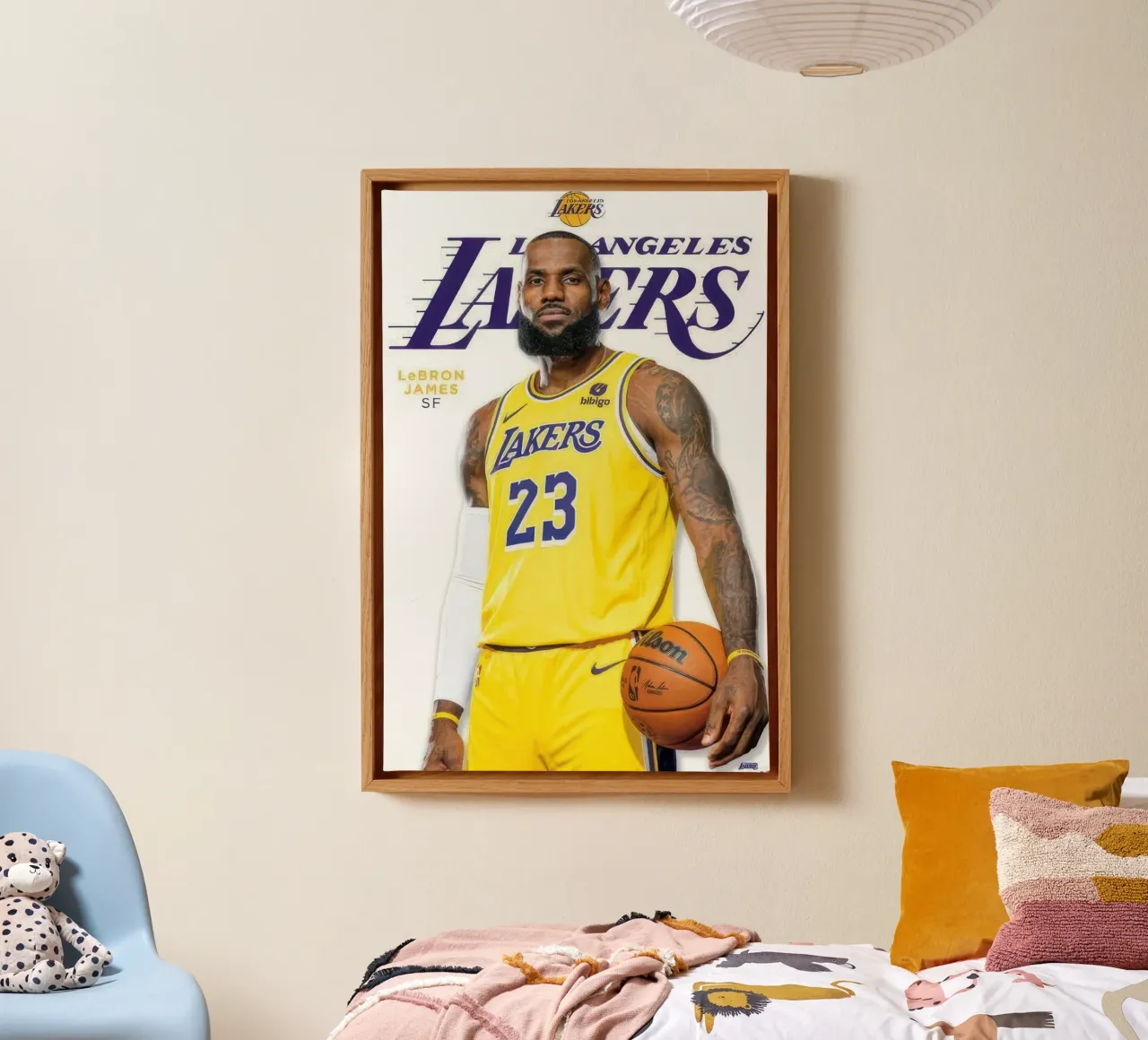 NBA Los Angeles Lakers - LeBron James Feature Series 23 canvas with Floater frame by nice sport